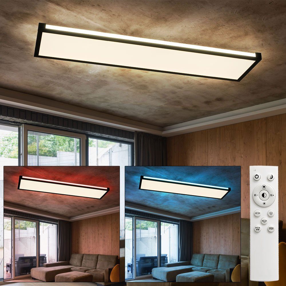 etc-shop LED Deckenleuchte, LED-Leuchtmittel Neutralweiß, Kaltweiß, Panel Warmweiß, verbaut, fest Schlafzimmer Deckenleuchte Tageslichtweiß