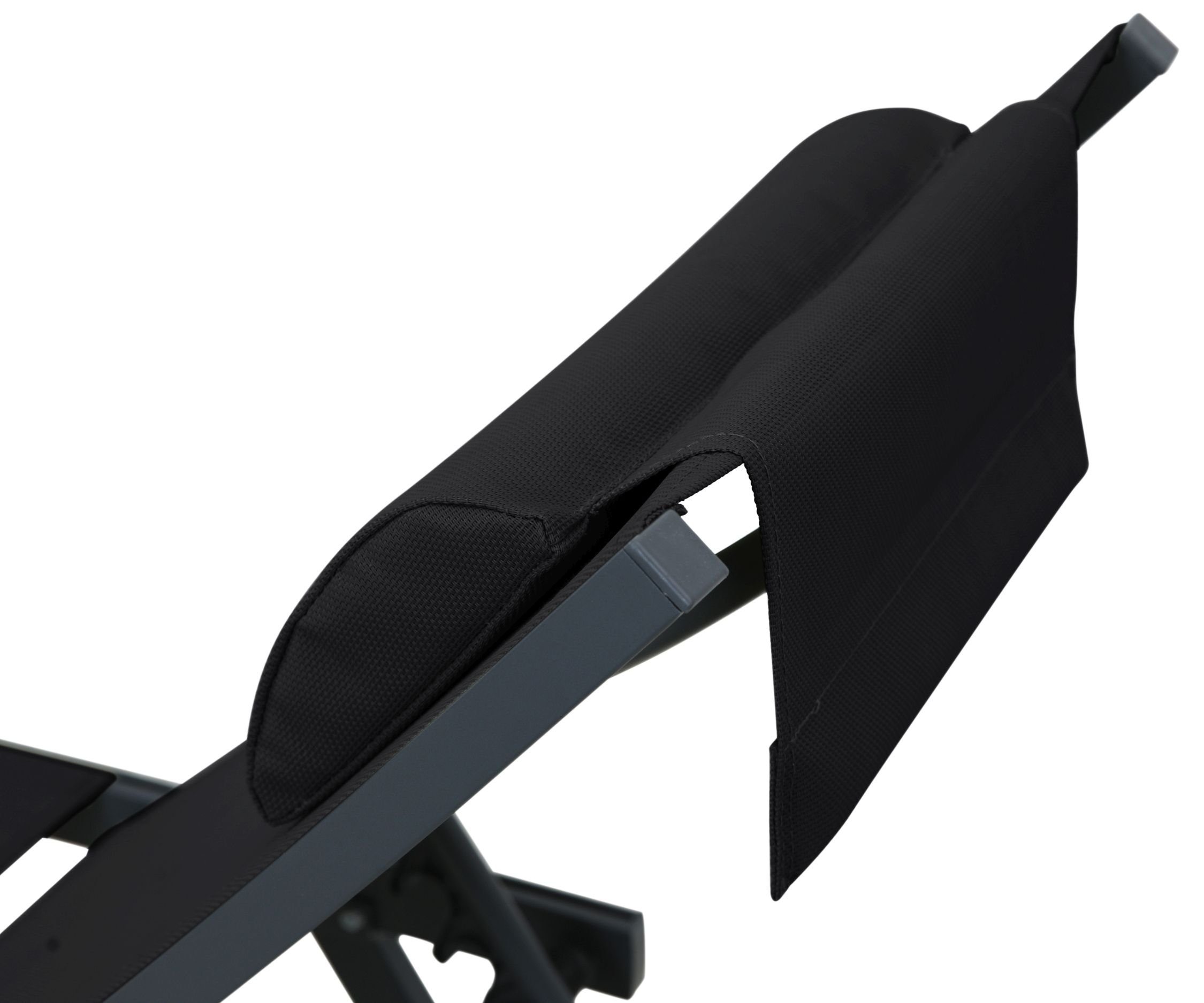 Gardissimo Rollliege Elli schwarz Gartenliege Sonnenliege günstig online kaufen