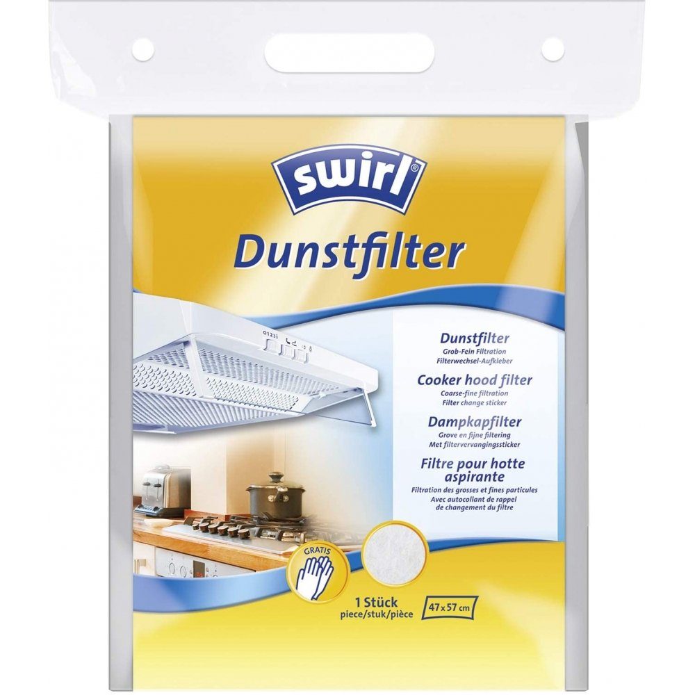 Swirl Filterbeutel Dunstfilter - zuschneidbarer Filter aus Vlies - weiß