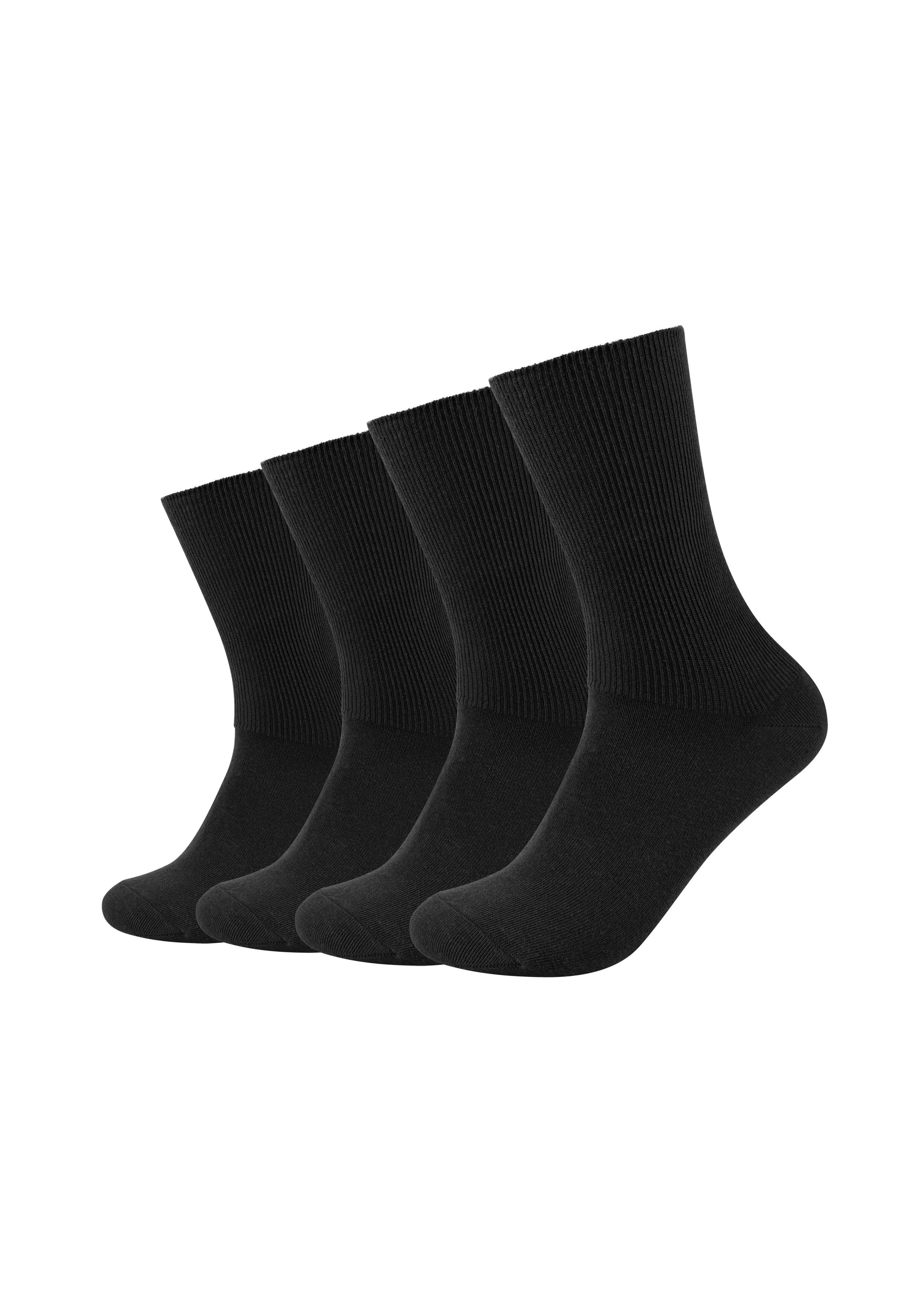 Camano Socken comfort (4-Paar, 4 Paar) superweiche Bündchen, venenfreundliche Socken