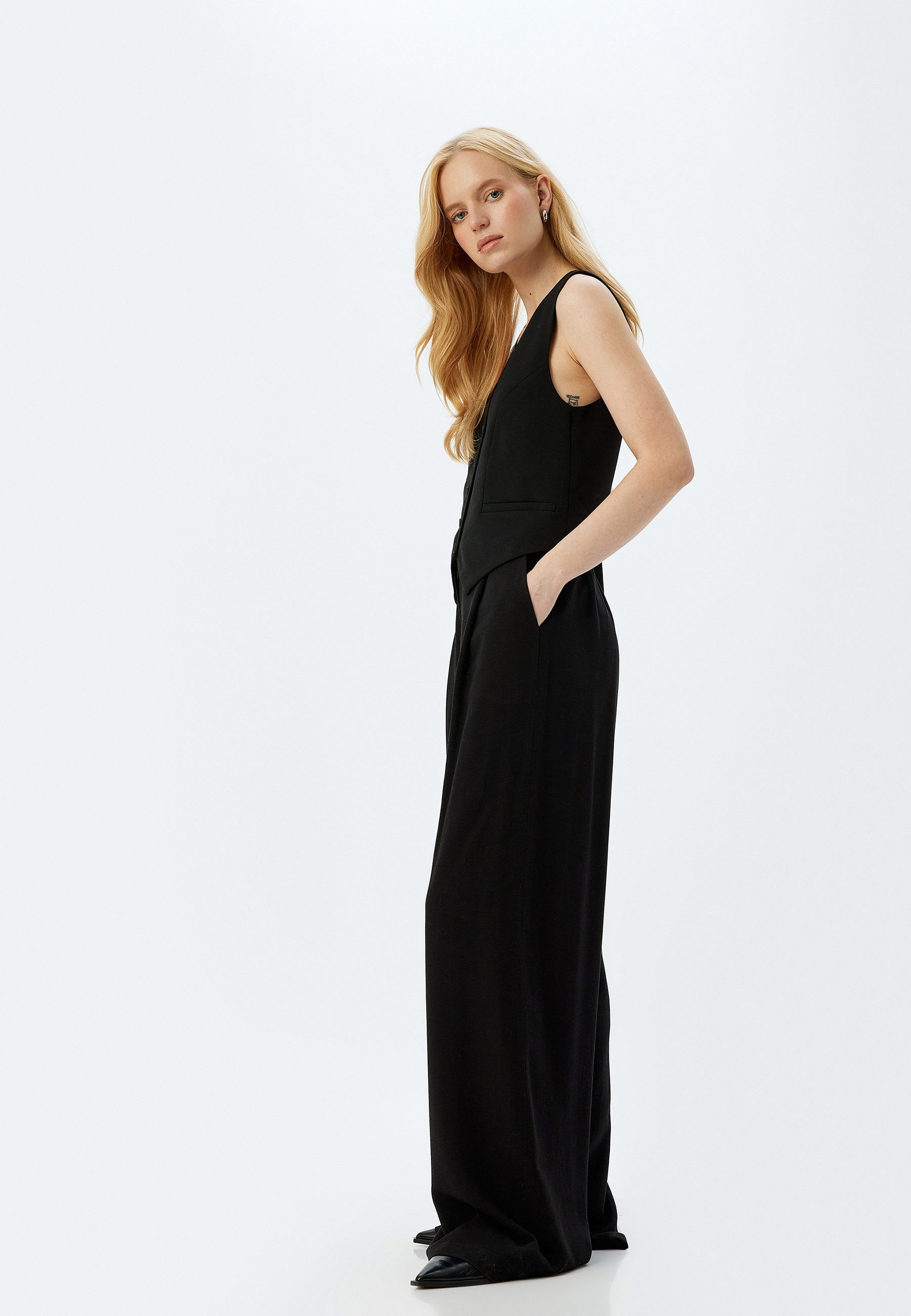 Koton Palazzohose Normale Leibhöhe Wide Leg günstig online kaufen