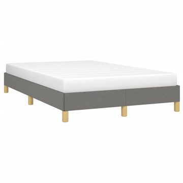 vidaXL Bett Bettgestell Dunkelgrau 120x190 cm Stoff