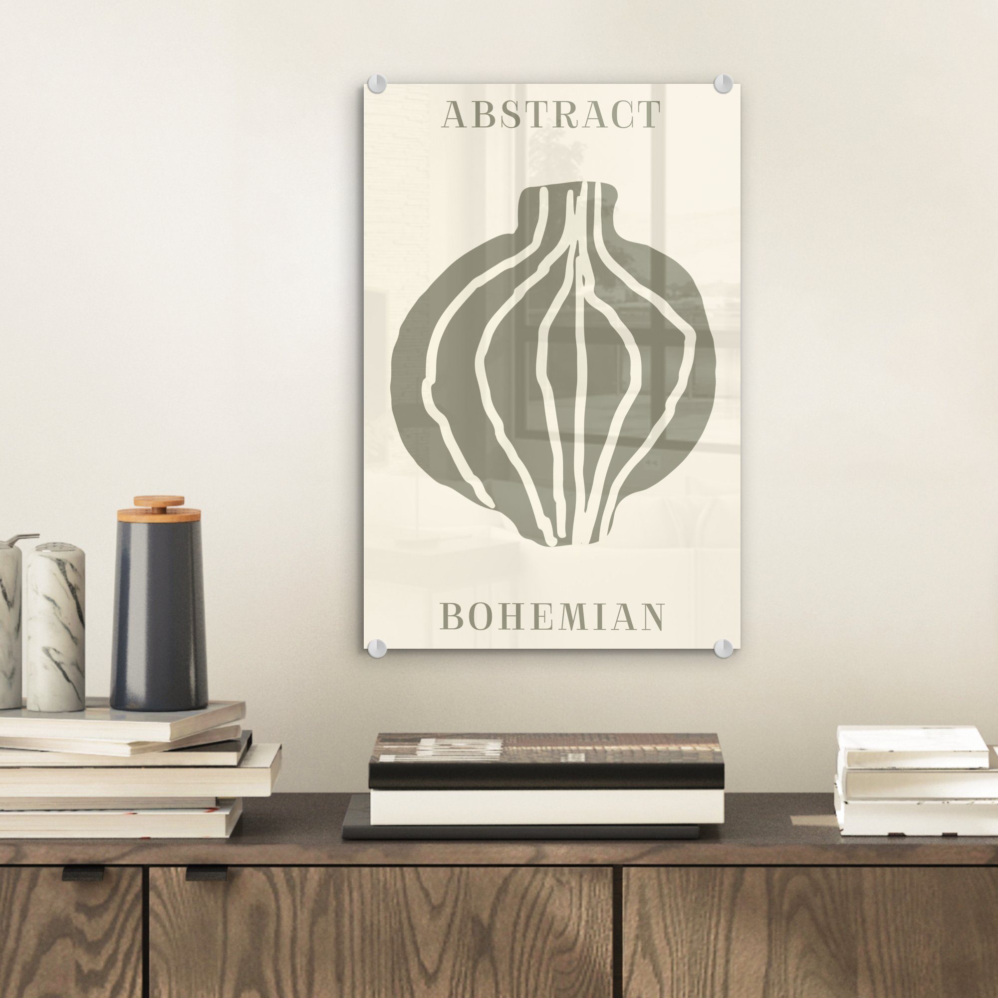 MuchoWow Acrylglasbild Boho - Grün - günstig online kaufen