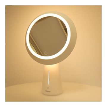 cofi1453 Kosmetikspiegel Multifunktionale LED Make-up Spiegel Nachtlicht/Fülllicht/Multi-Touch Kosmetischer Spiegel mit LED Beleuchtung Kosmetik Spiegel Schminkspiegel Rasierspiegel, weiß