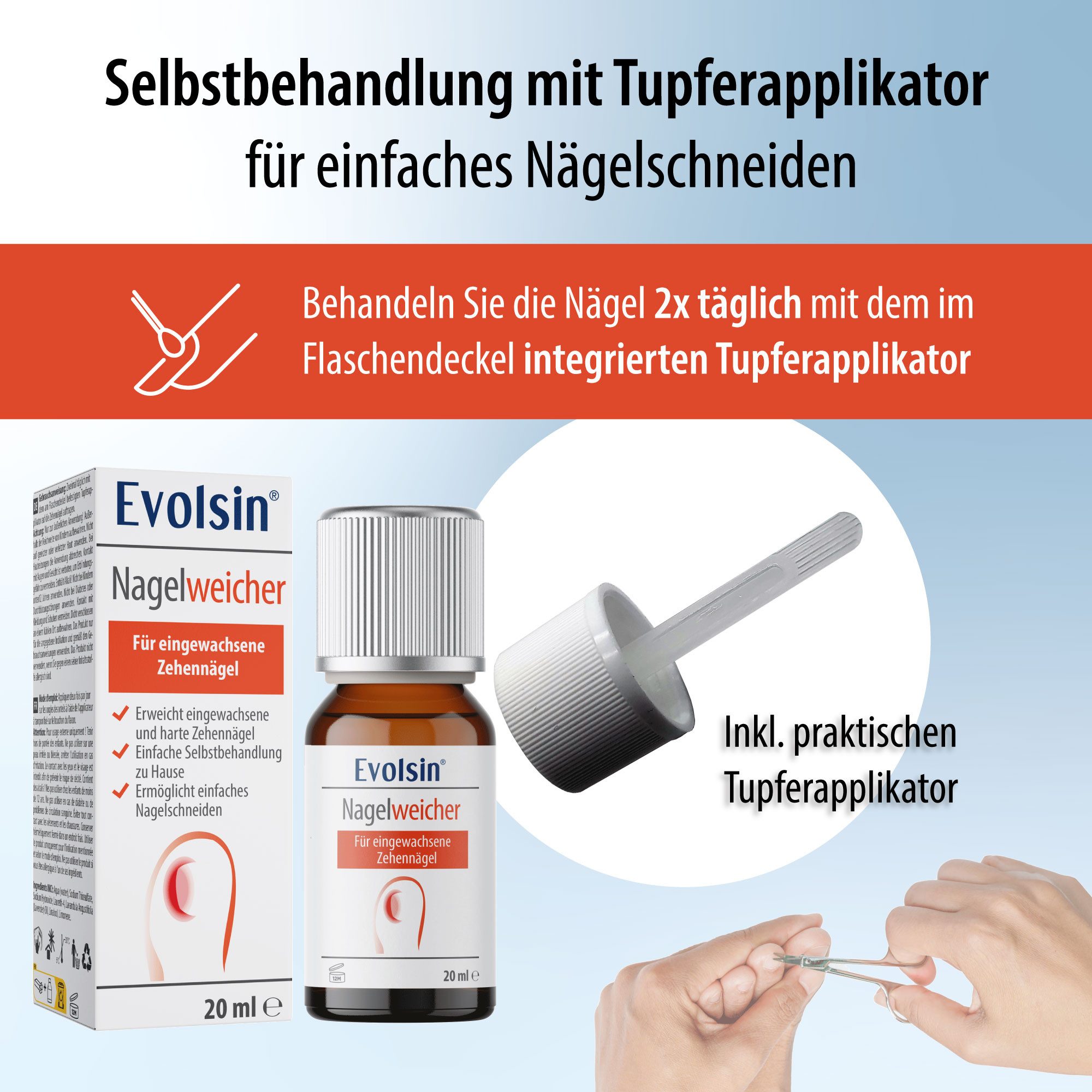 Evolsin Nagelweicher Evolsin Nagelweicher für eingewachsene Zehennägel - 20ml