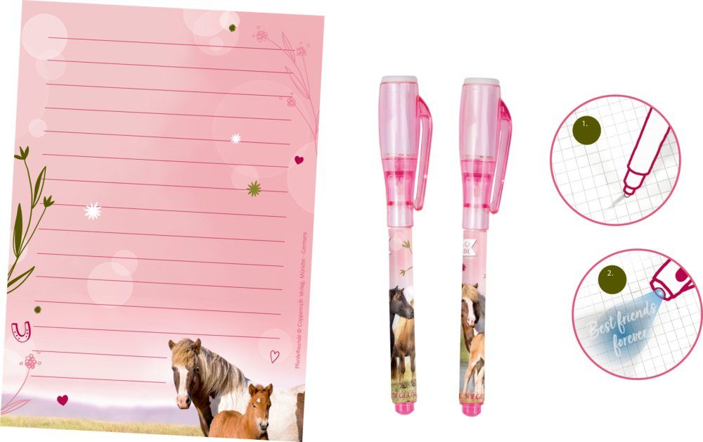 Lernspielzeug Geheimbotschaften für beste Freundinnen - Pferdefreunde