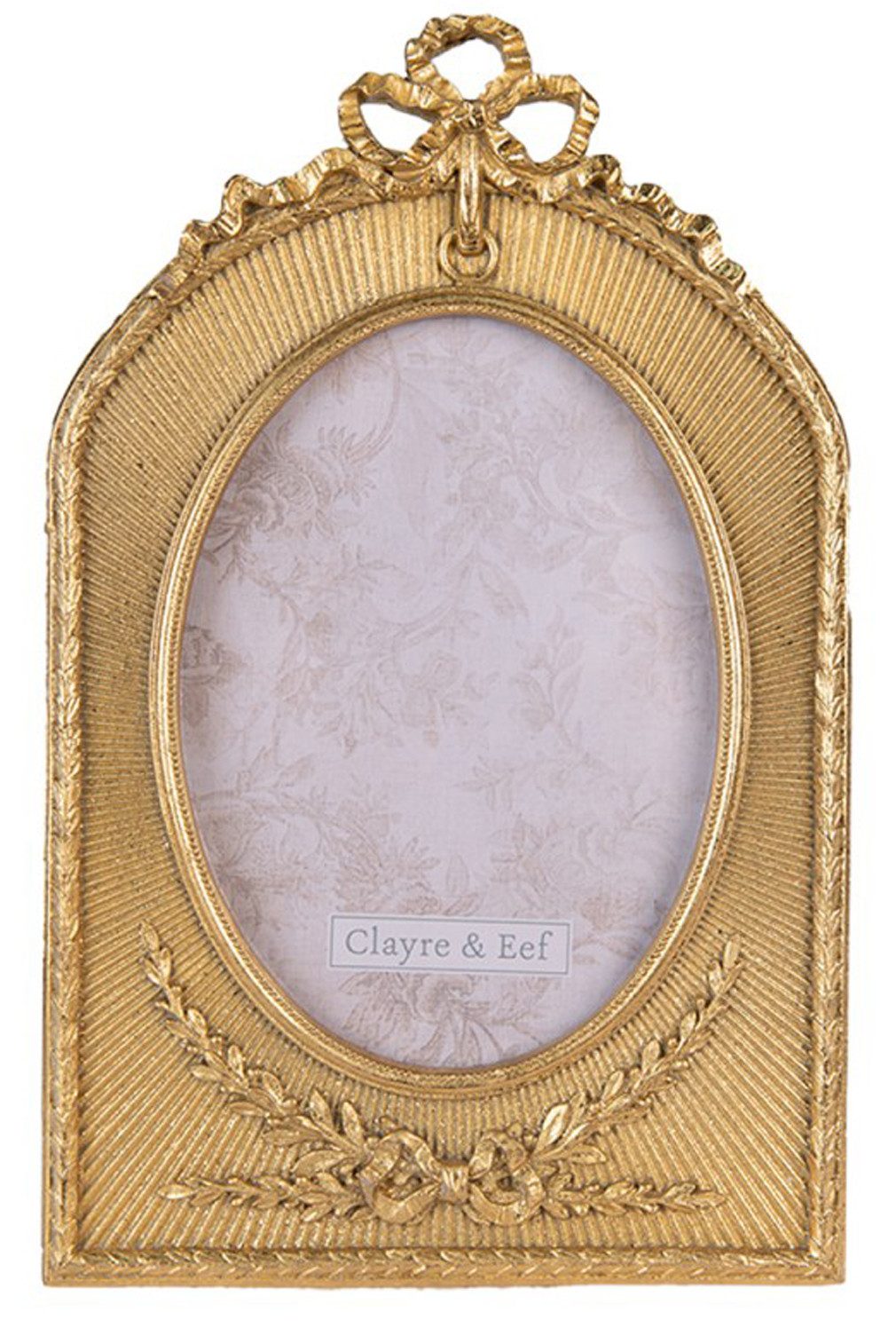 Clayre & Eef Bilderrahmen Bilderrahmen Jugendstil in goldfarben 13x18