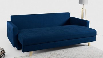 MKS MÖBEL Sofa FRIGA, mit Schlaffunktion und Bettkasten, Modern Still