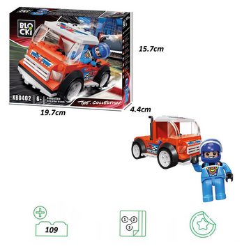 Blocki Konstruktions-Spielset BLOCKI LKW Lastkraftwagen Truck Schlepper Bausatz Spielzeug 109 Teile