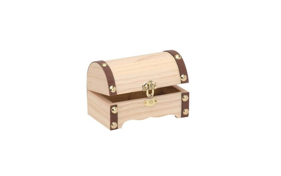 Glorex Bastelnaturmaterial Glorex Schatztruhe 11,5 x 7,5 x 7,5 cm