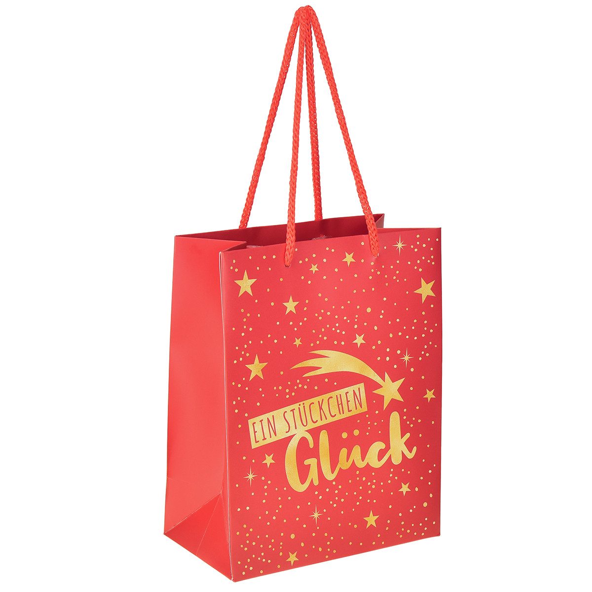 Florists Products Tragetasche Geschenktüte Weihnachten mit Sternmotiv und festlichem, 2 Stück