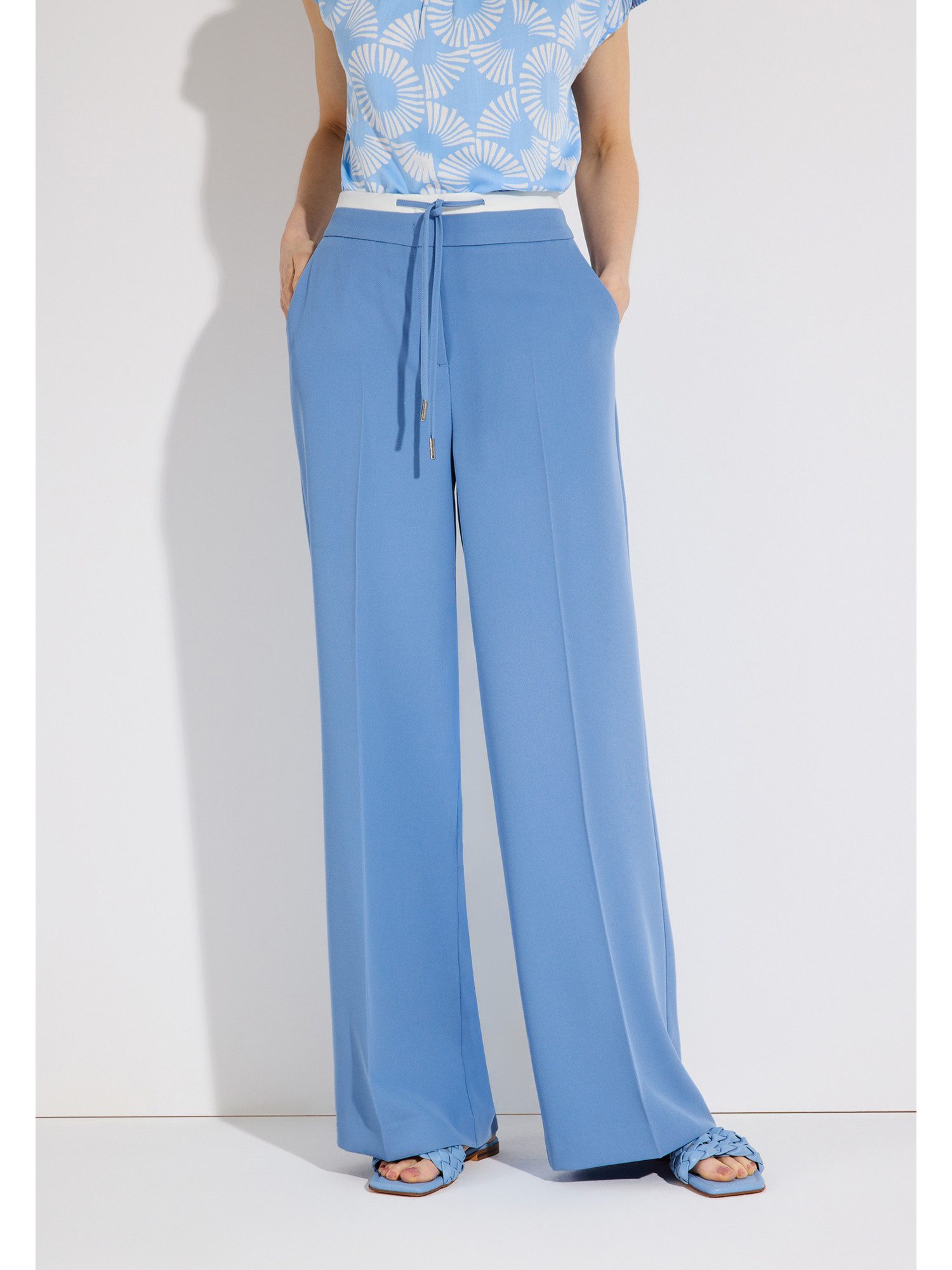 MORE&MORE Stoffhose fließend, weite Hose