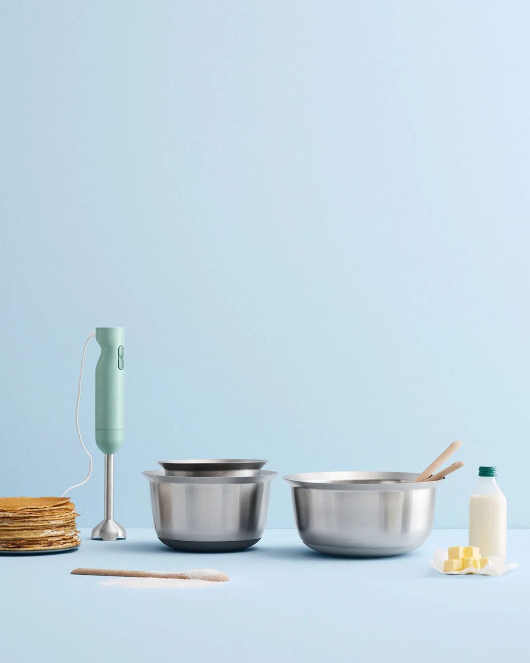 Stelton Rührschüssel MIX-IT, (Packung), Rutschfester Silikonboden für stabilen Stand beim Mixen