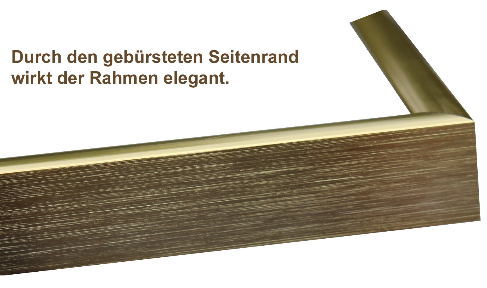 Größen, MasterLine gold Alu mit Aufsteller, massiv schmal glänzend Farben und Bilderrahmen AS Einzelrahmen Aluminium Oslo verschiedene 13x18 Portraitrahmen