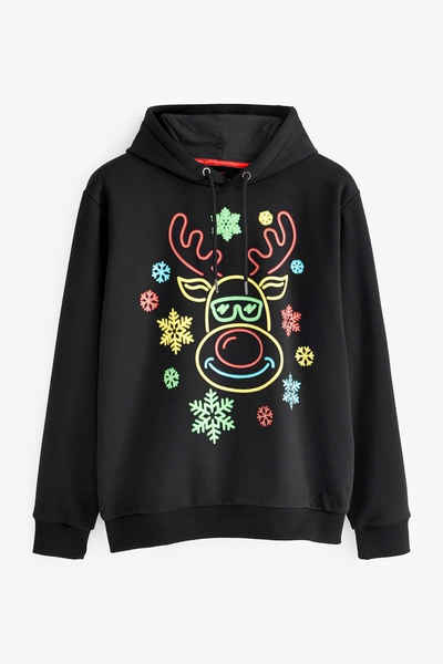 Next Kapuzensweatshirt Weihnachtliches Jersey-Hoodie zum Überziehen (1-tlg)