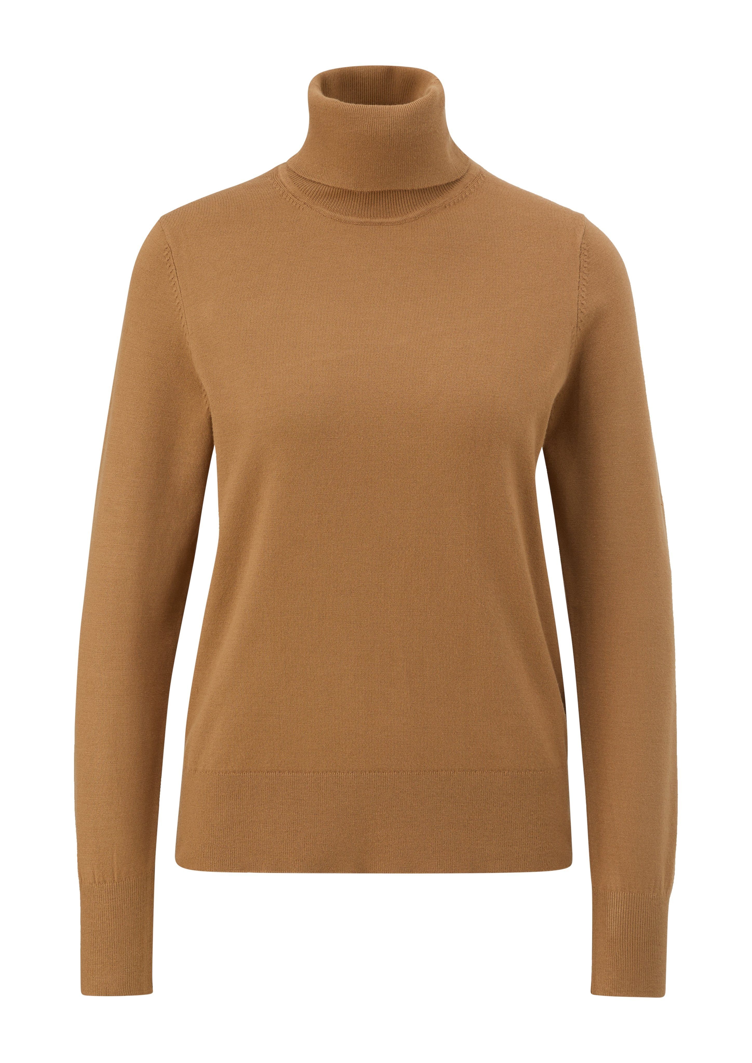 brown s.Oliver Rollkragenpullover