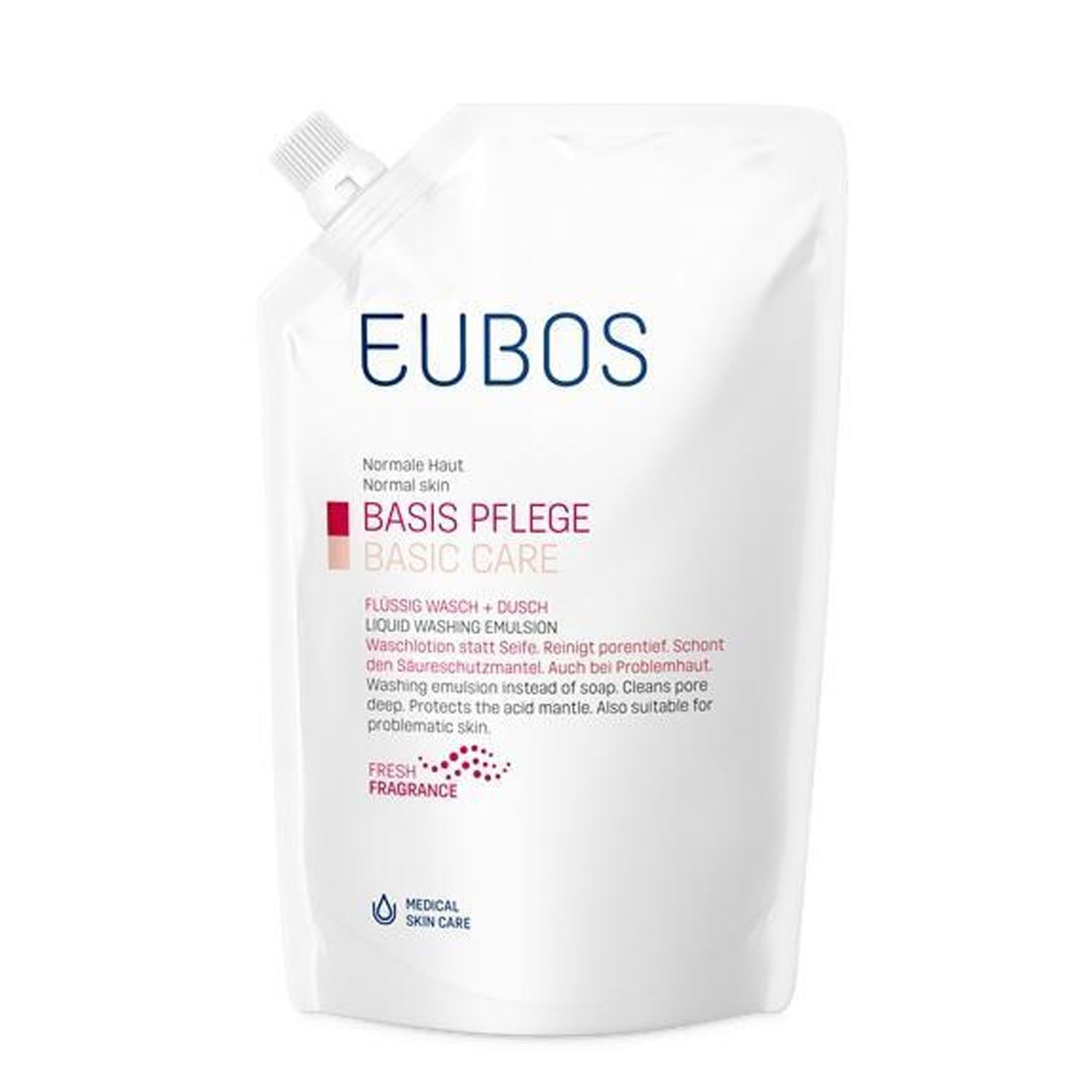 Dr.Hobein (Nachf) GmbH Duschgel EUBOS FLÜSSIG rot m.frischem Duft Nachf.Btl., 400 ml