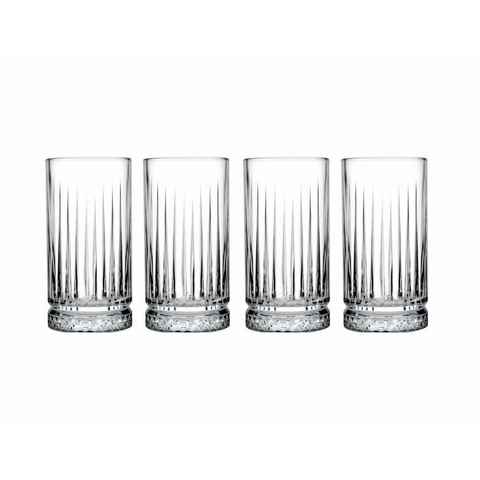 Pasabahce Gläser-Set Elysia 520125, Glas, Glas im Retro-Design, Limonade, Säfte oder Wasser, Cocktailgläser