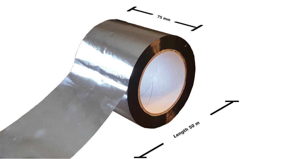 Dampfsperrklebeband Alu Polypropylen Klebeband 75mm x 50m