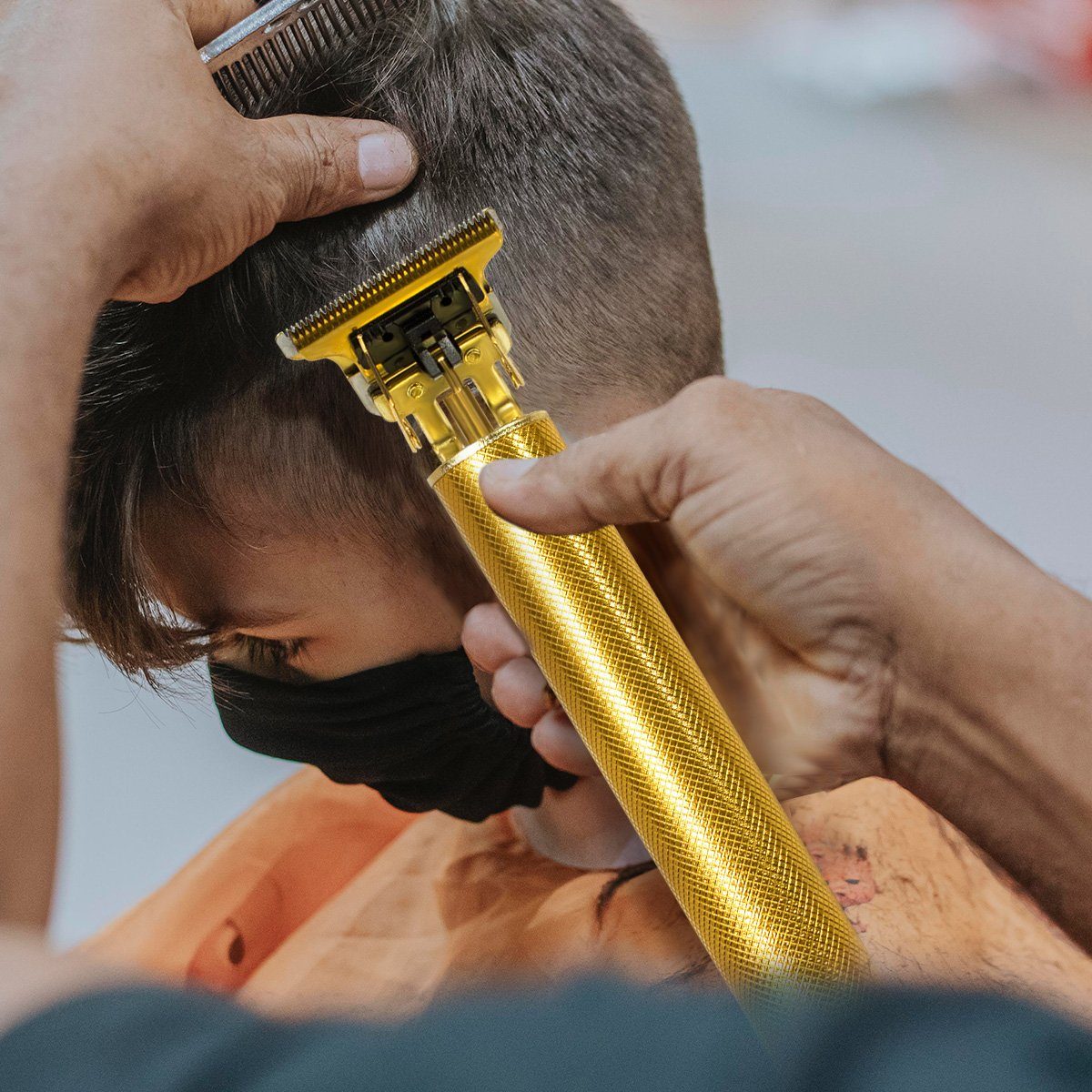 Haarschneidemaschine und Männer Haartrimmer Haar- Gold Rasierapparate Bartschneider, MOOHO Schnurloser