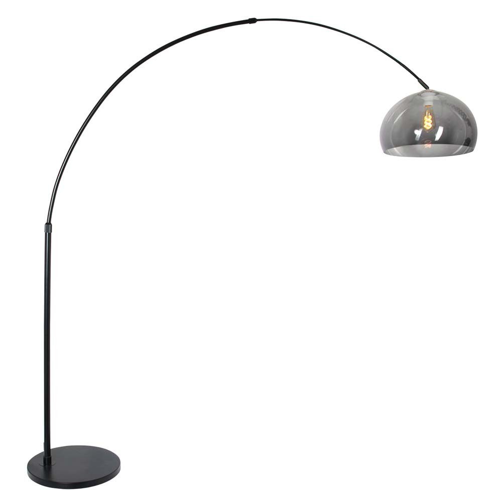 Steinhauer LIGHTING Stehlampe, Leuchtmittel nicht inklusive, Bogenleuchte Stehlampe Stehleuchte Wohnzimmerlampe Metall Schwarz