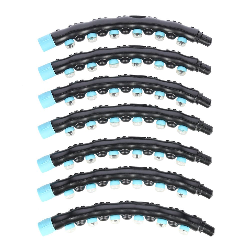 HMS Hula-Hoop-Reifen Magnetreifen Massagereifen Bauchtrainer (Spar-Set, 1-tlg., 98 cm zerlegbar), 42 Magnete, 7 Segmente, Massageköpfe, 98 cm