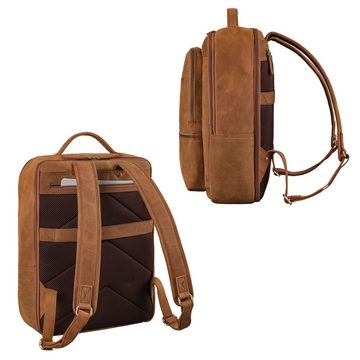 STILORD Notebookrucksack "Coryo" Laptop Rucksack Leder Groß