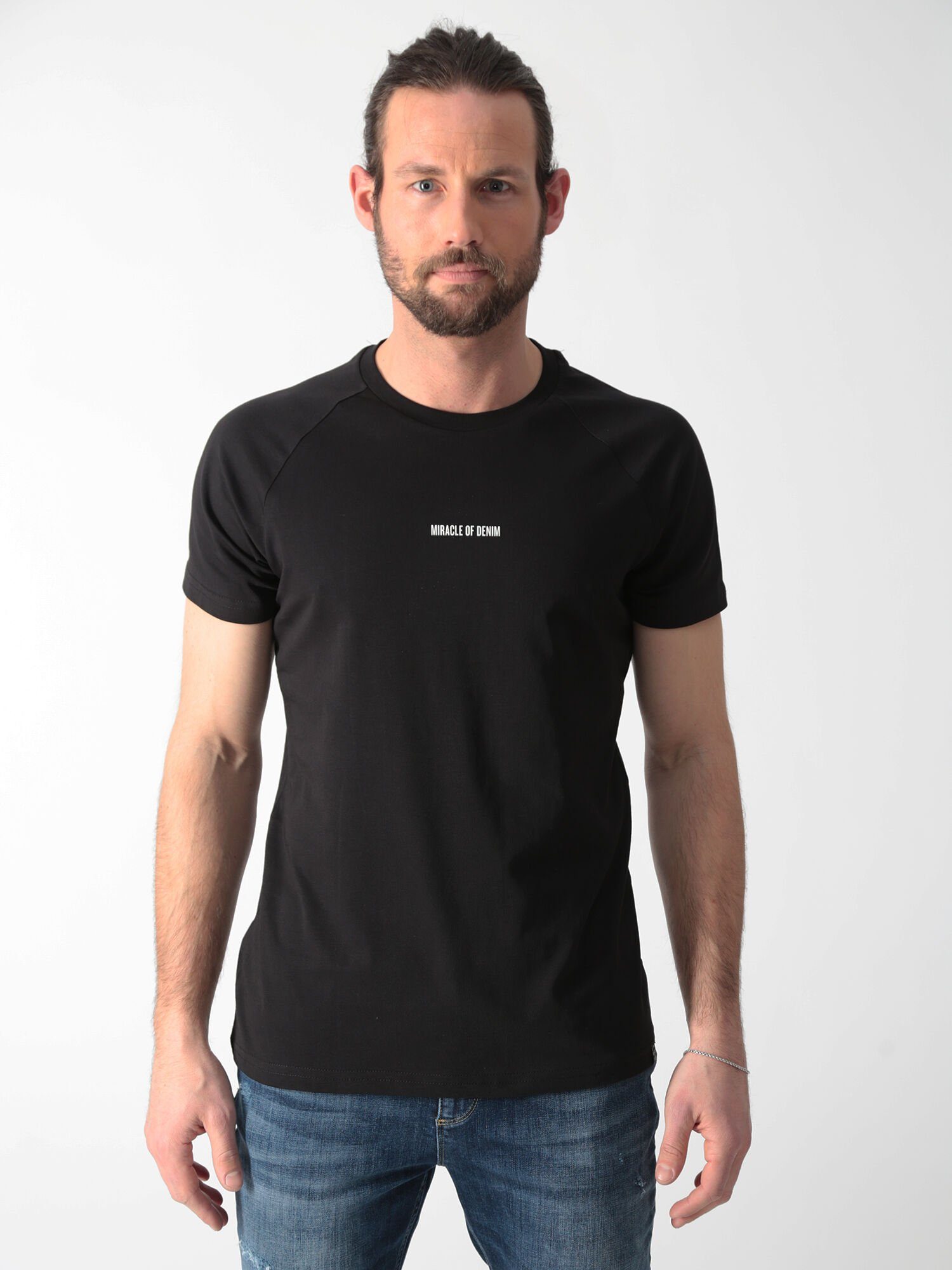 Miracle of Denim T-Shirt mit Logo Black