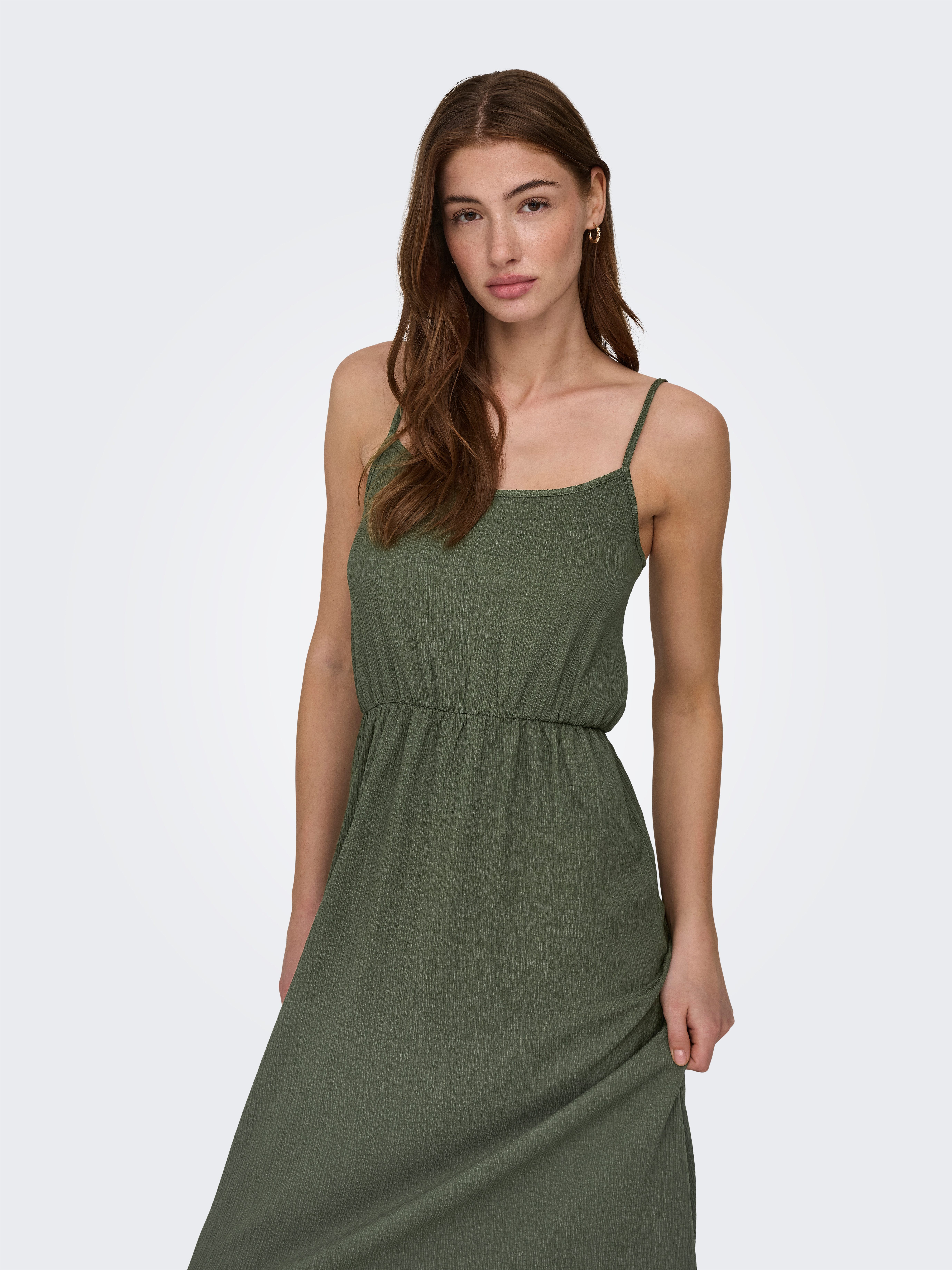 ONLY Maxikleid ONLALTA S/L LONG STRAP DRESS PNT ZLO