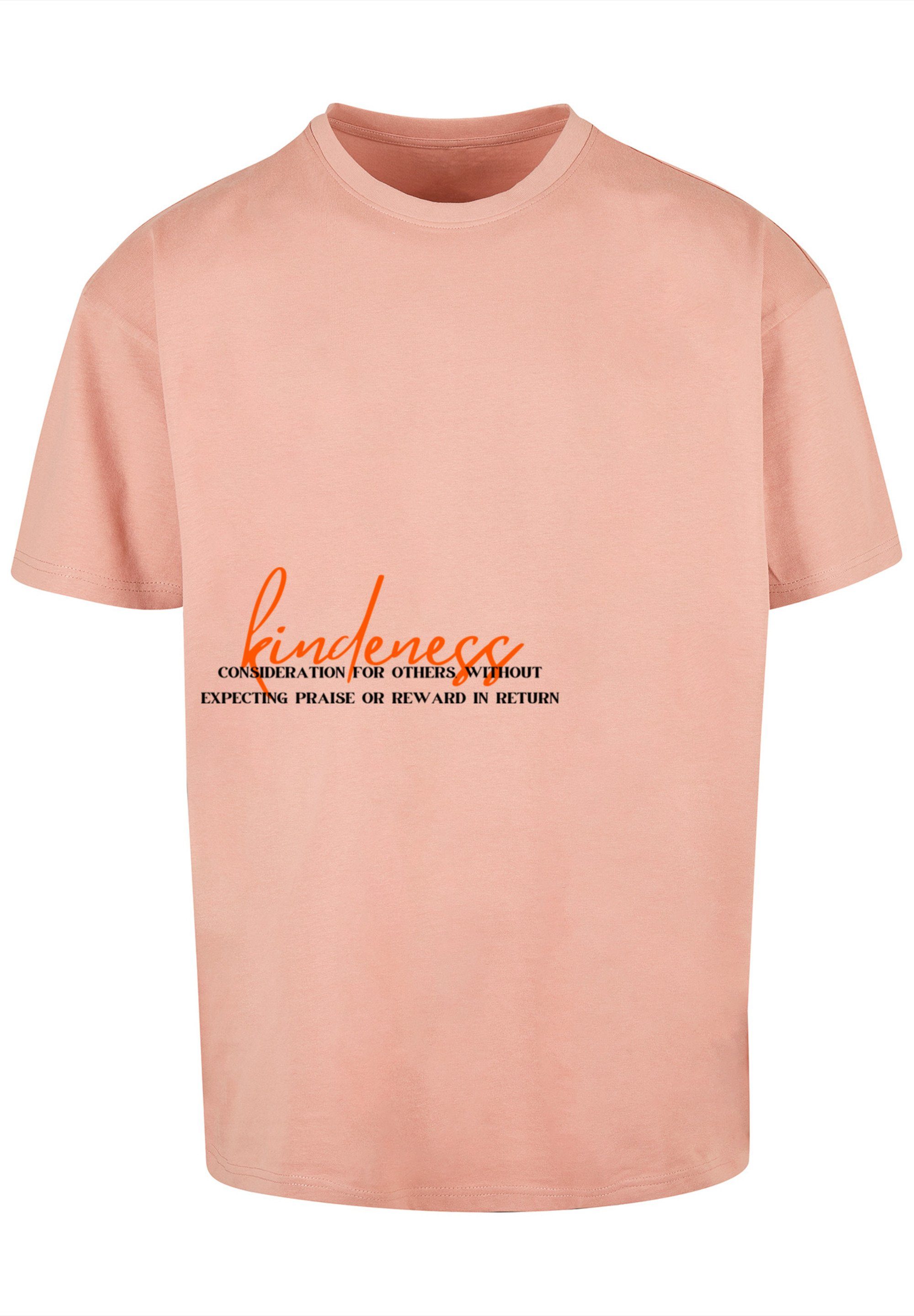 F4NT4STIC T-Shirt kindness Print OVERSIZE amber TEE