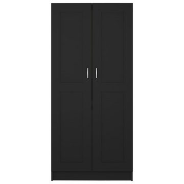 vidaXL Kleiderschrank Kleiderschrank Schwarz 82,5x51,5x180 cm Holzwerkstoff (1-St)