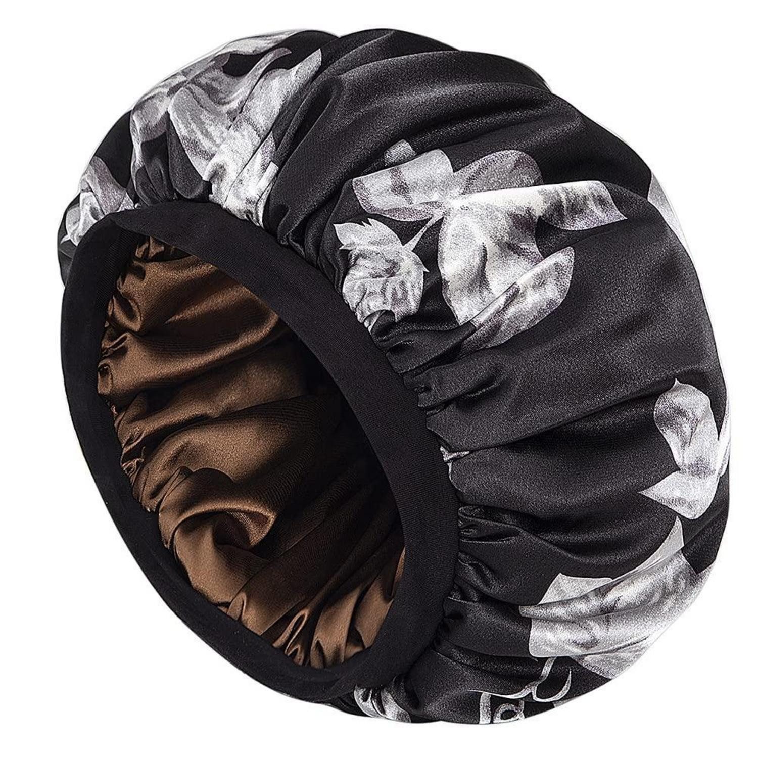 LuxusKollektion Schlupfmütze Schlafmütze Seidiger Satin Doppellagig Damen (1-St)