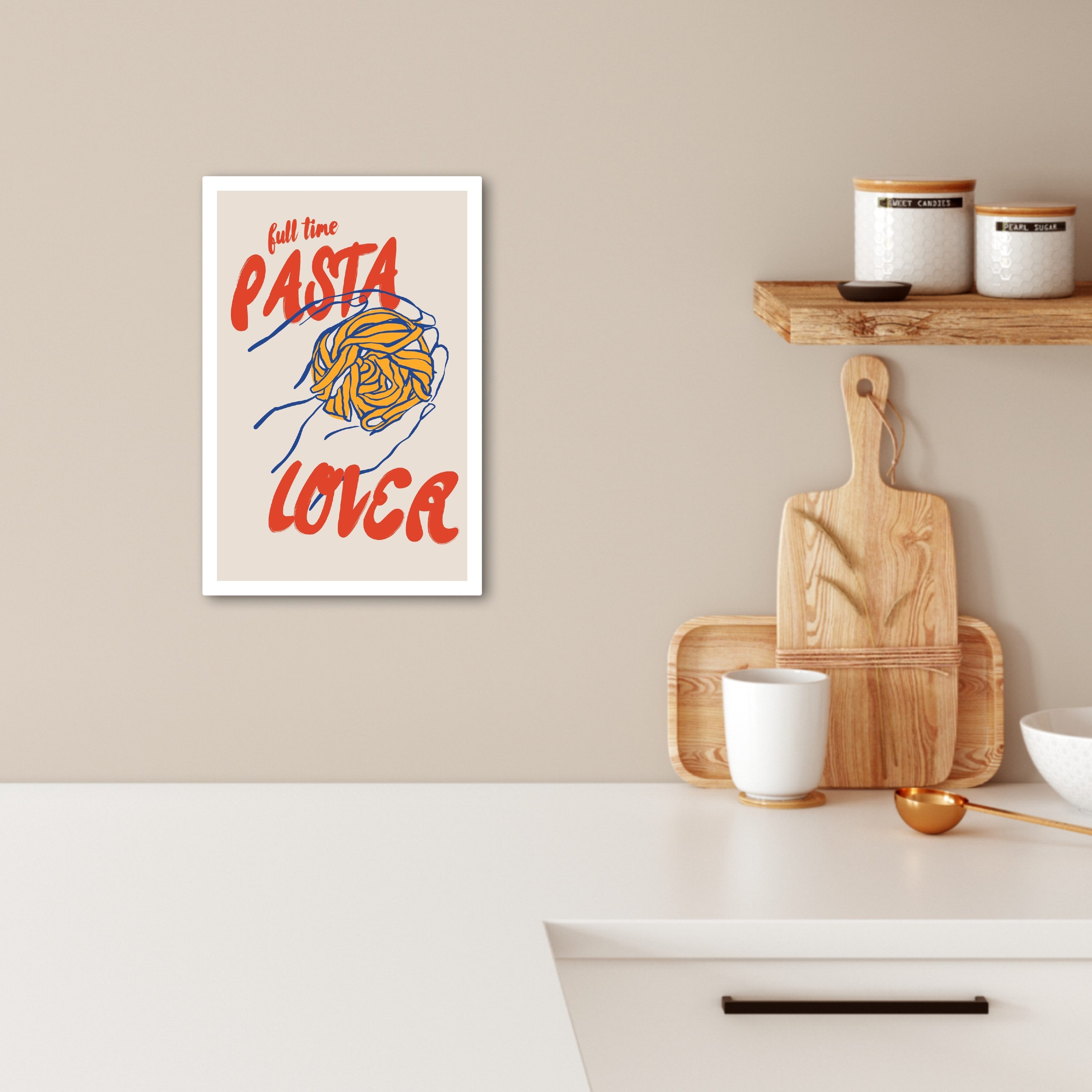 OneMillionCanvasses® Leinwandbild Nudeln - Lebensmittel - günstig online kaufen