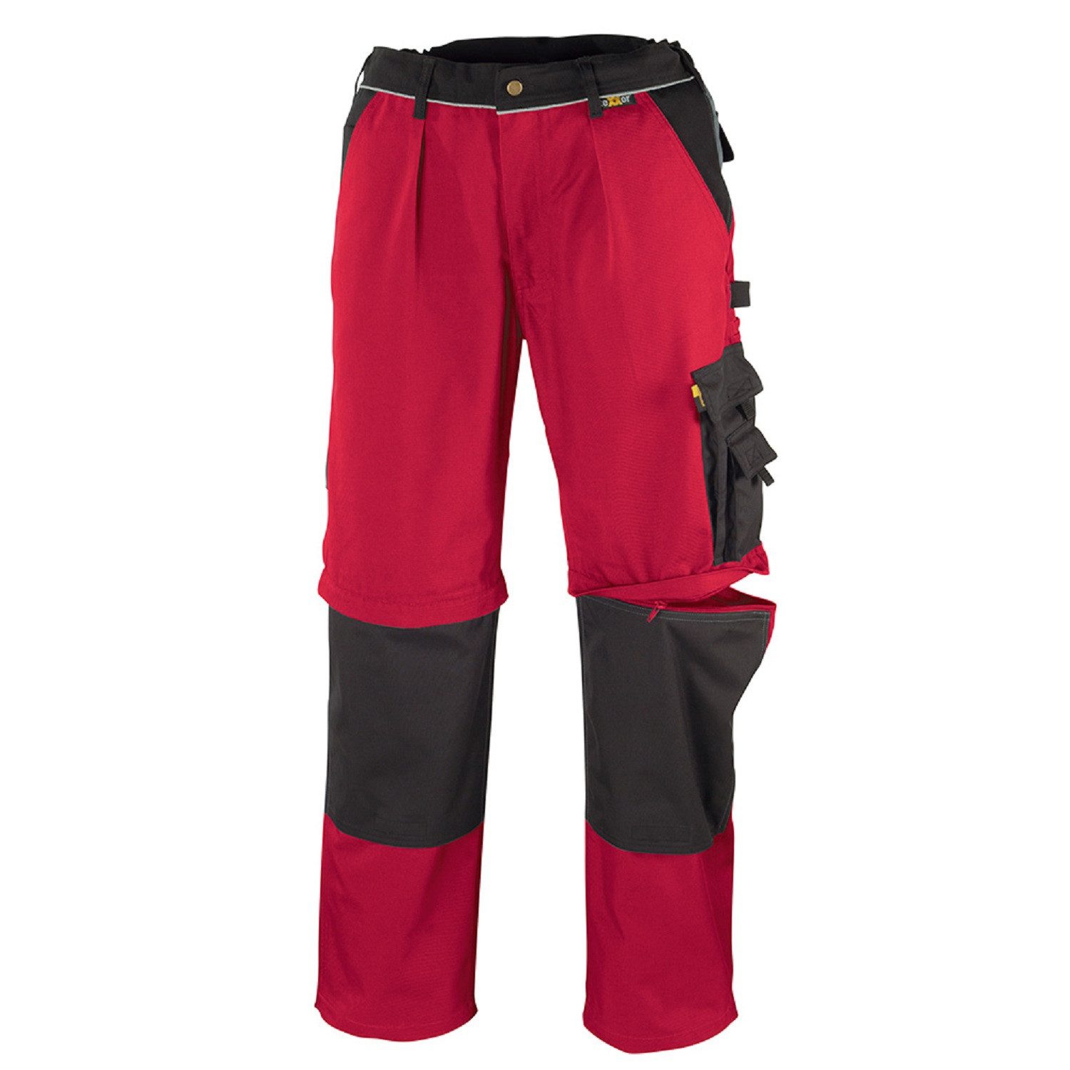 Arbeitshose Canvas (320 g/m) 2-in-1 Bundhose TOBAGO rot/schwarz Größe 52