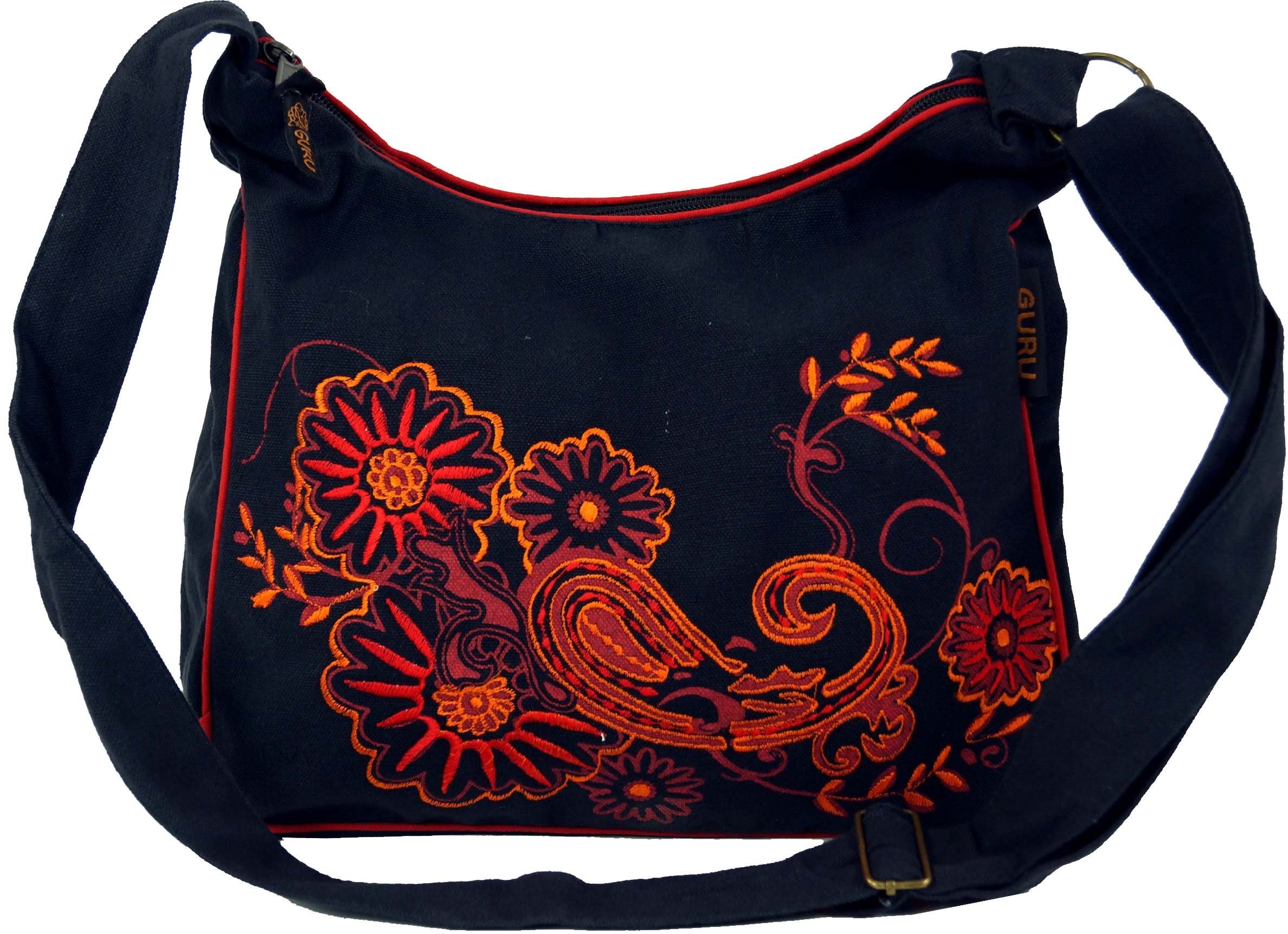 Guru-Shop Schultertasche Schultertasche, Hippie Tasche, Goa Tasche -..