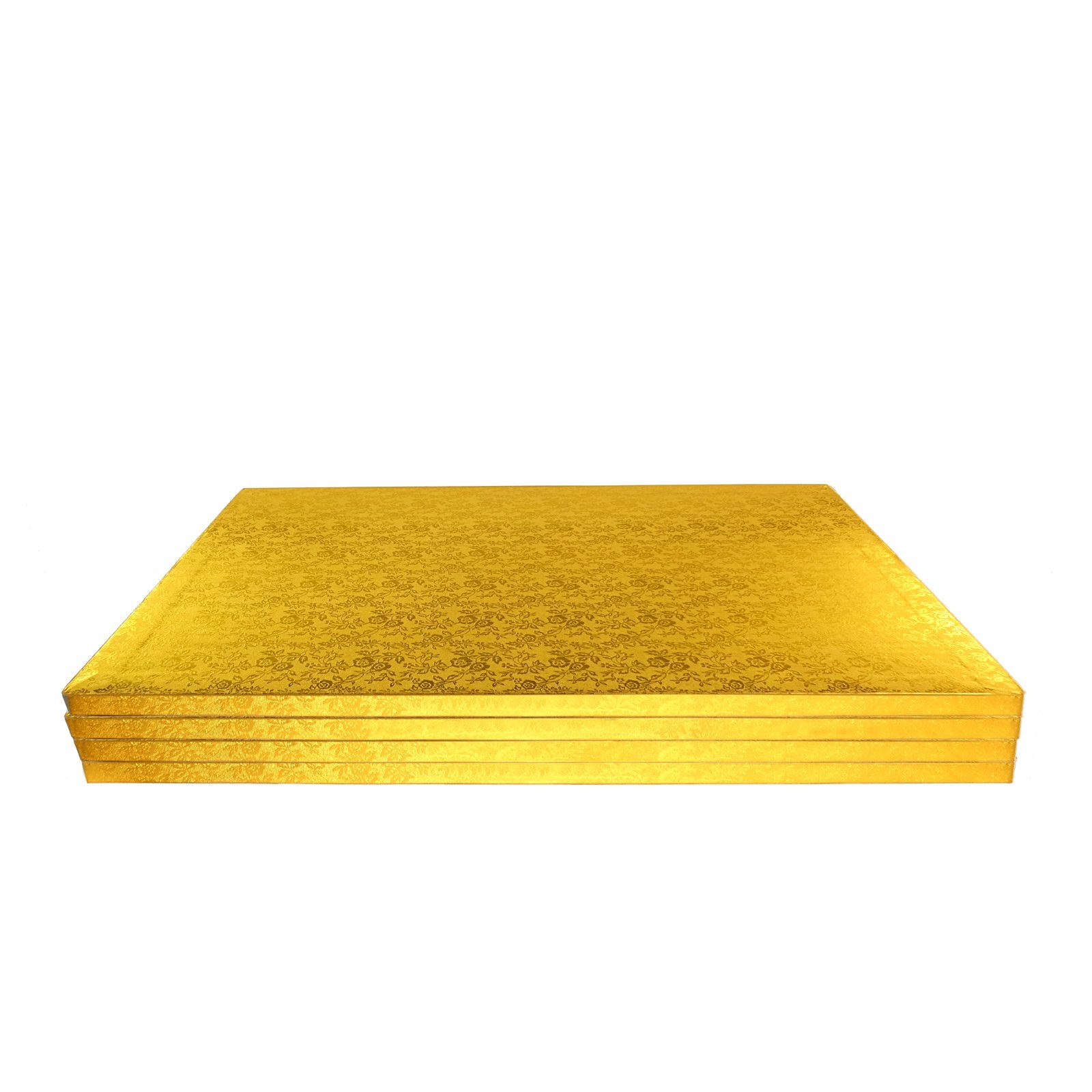 präsentieren House stapeln Gold), transportieren, Folienbeschichtet, Miss und eckig, 4-tlg., Tortenplatte Cake Drum (30x40 cm, Bakery's