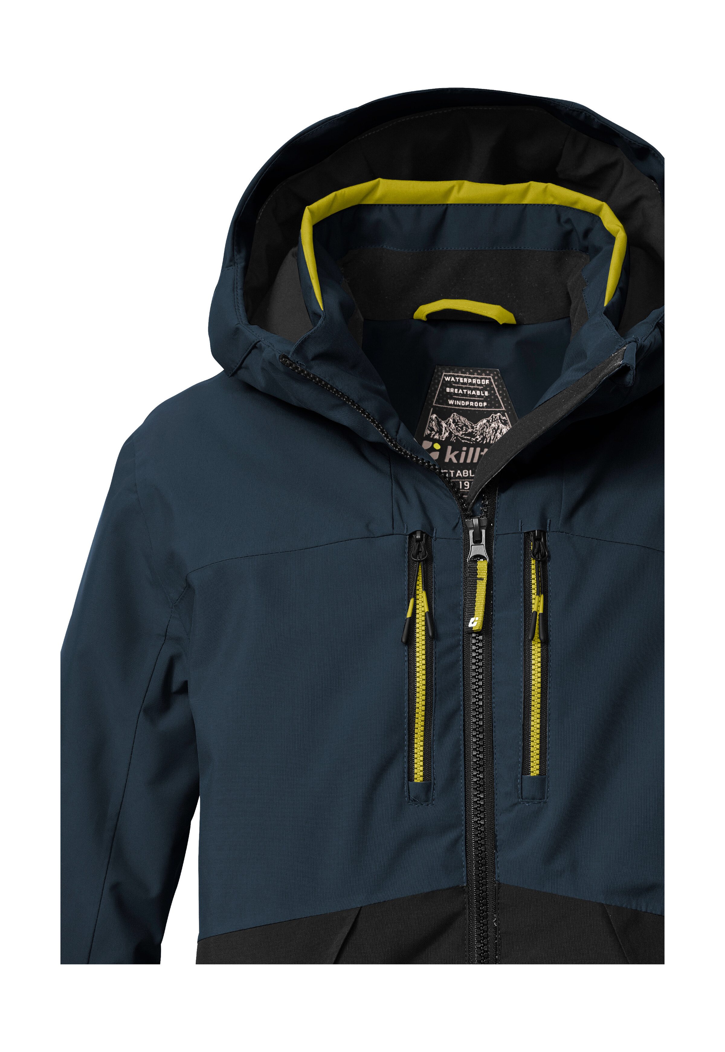 Killtec Skijacke KSW 201 BYS SKI JCKT Stylische, wasser- und winddichte Skijacke mit reflektierenden Details