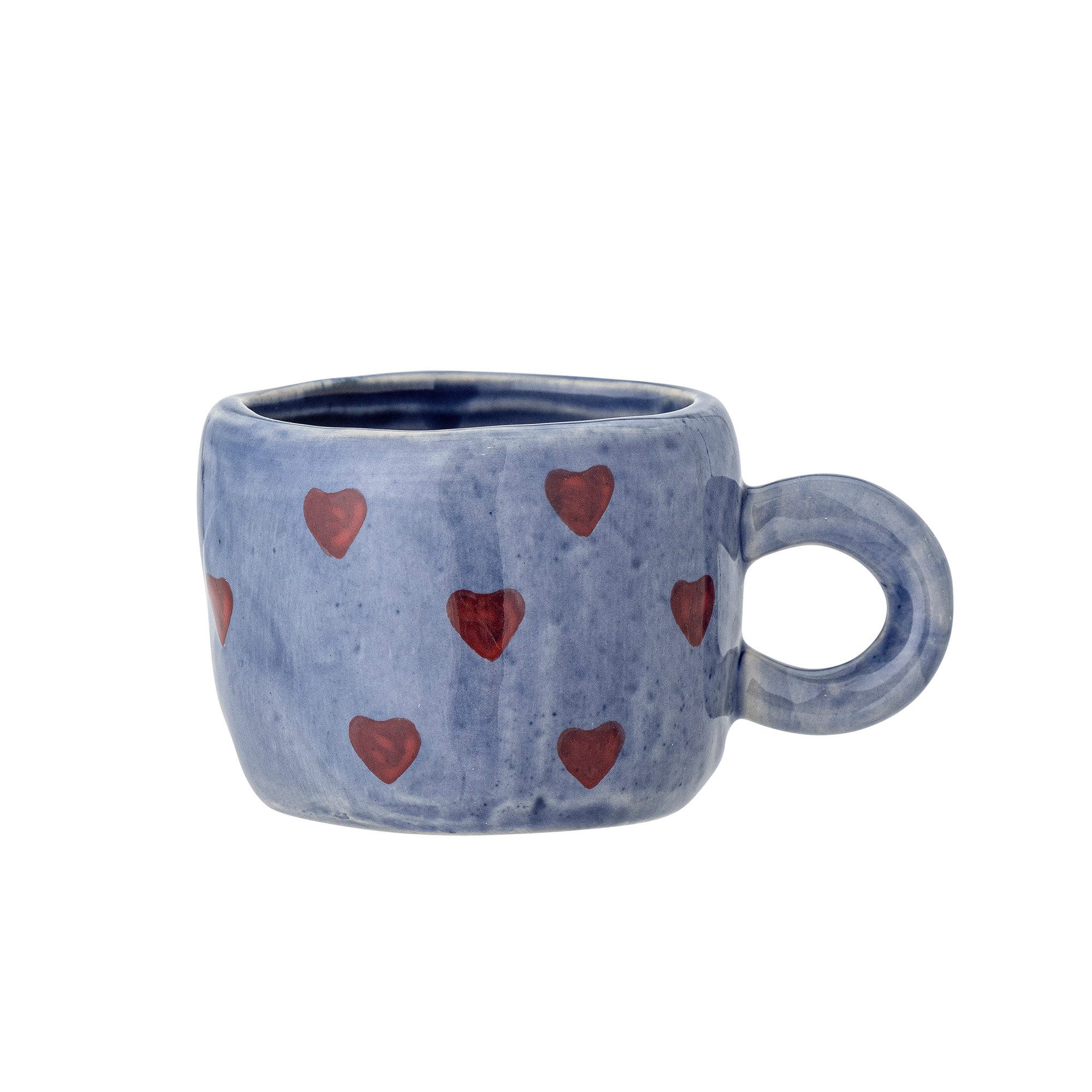 Bloomingville Tasse Bloomingville Nini Tasse, Blau, Steingut, 115 ml, Steingut