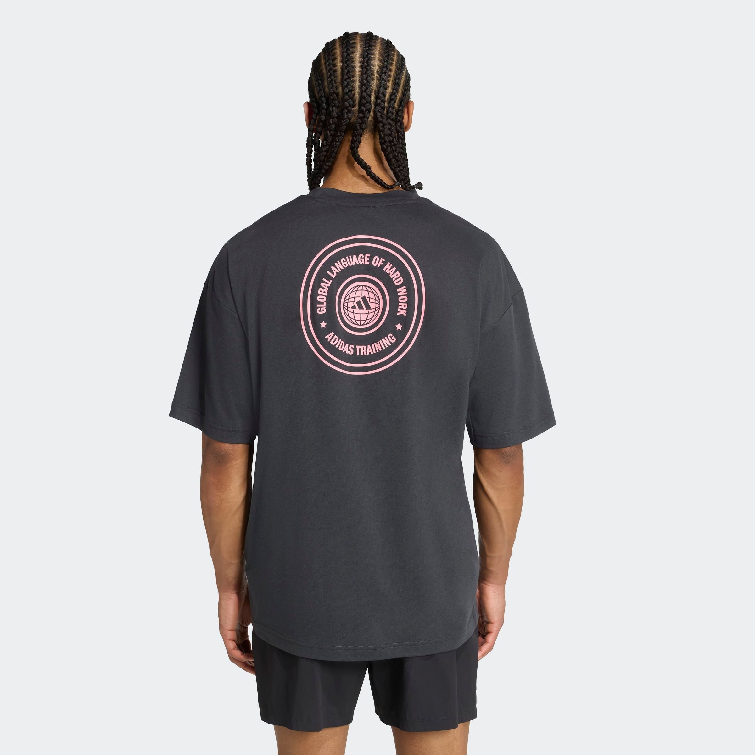 adidas Performance T-Shirt GFX TEE GLOB Q3 sportlicher Stil, kurze Ärmel, m günstig online kaufen