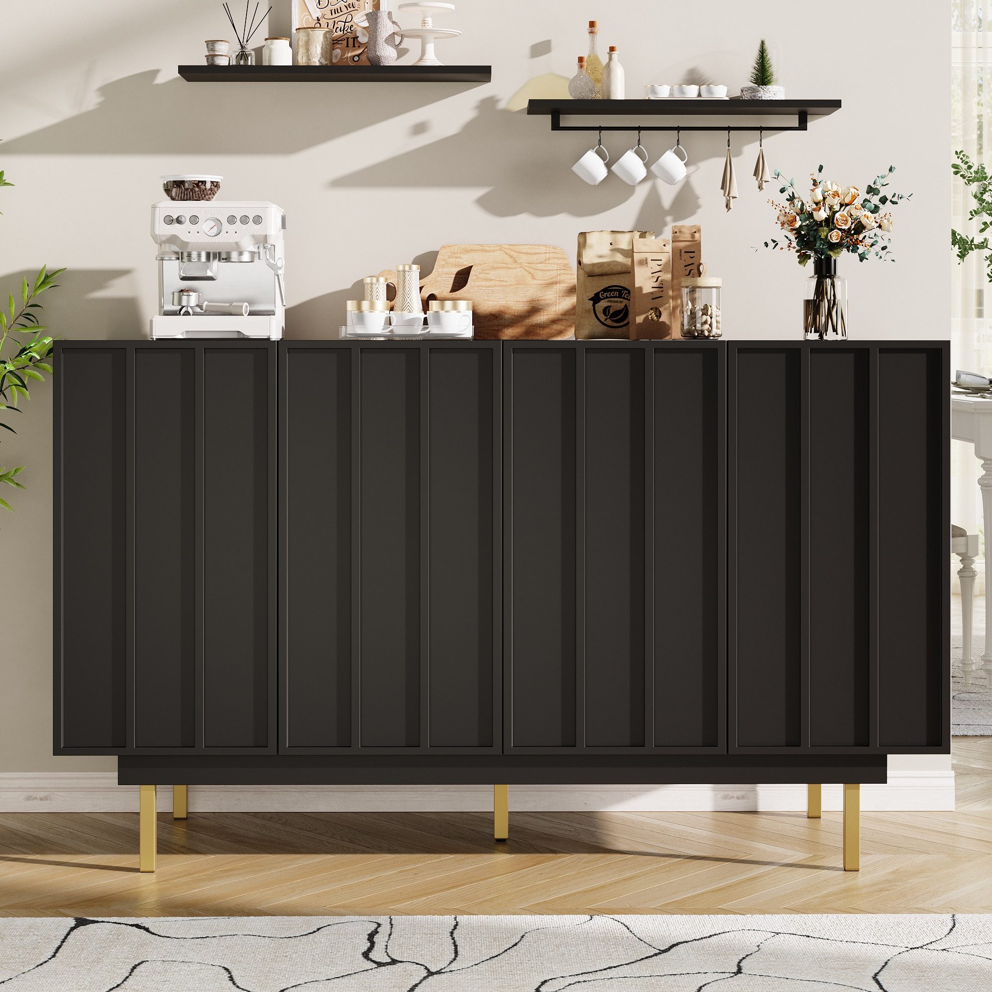 HAUSS SPOLE Sideboard mit 4 Türen günstig online kaufen