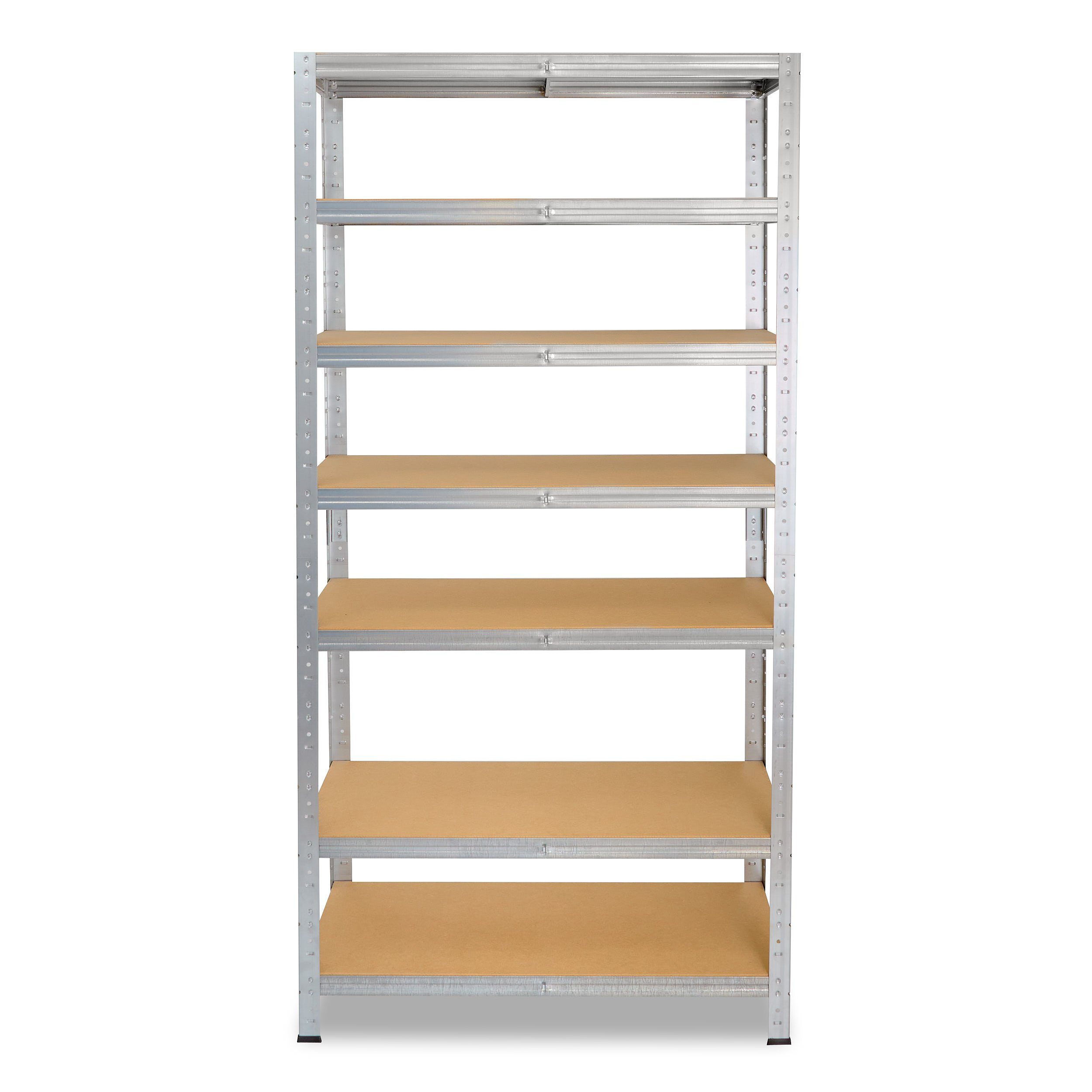 Kellerregal, Schwerlastregal Werkstattregal Böden, Lagerregal, HOME, 7 oder Steckregal 125kg shelfplaza Metall Metallregal mit als 155x50x45cm verzinkt, Garagenregal, mit Tragkraft