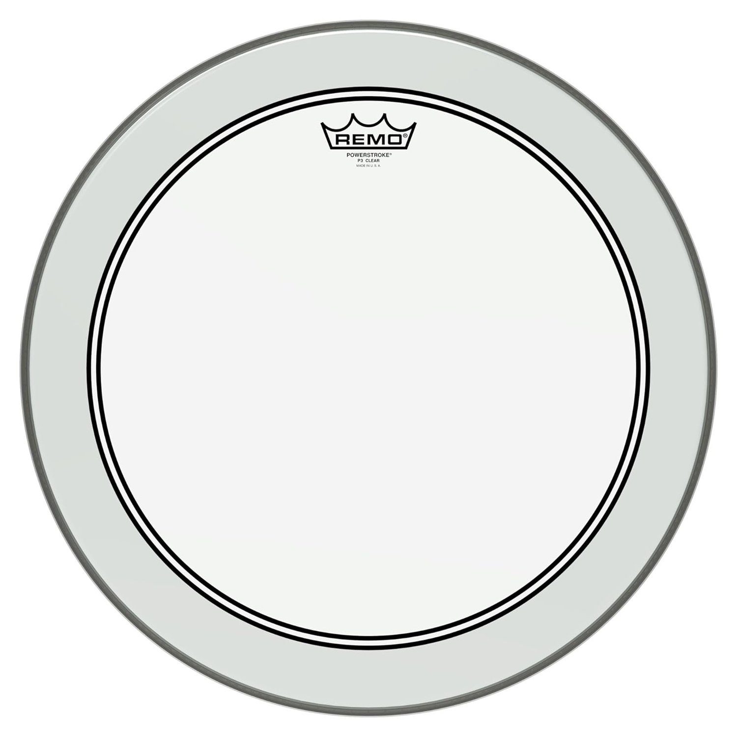 Remo Schlagzeug Remo Powerstroke 3 Clear Tom Fell 18 Zoll,Tom Fell, 18 Zoll, Geeignet für alle Musikstile