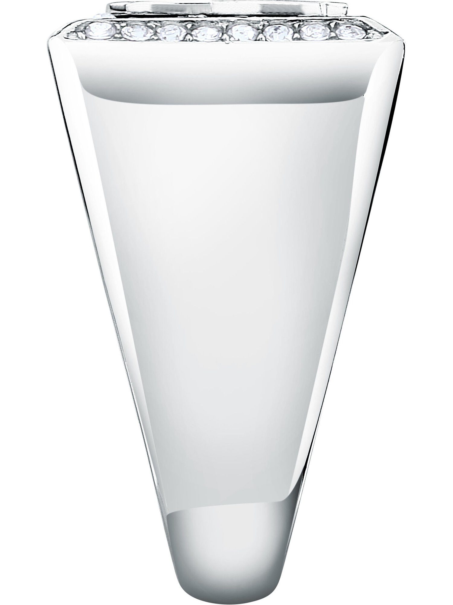 KARL LAGERFELD Fingerring Karl Lagerfeld Damen-Damenring Edelstahl Kristall, Kristall