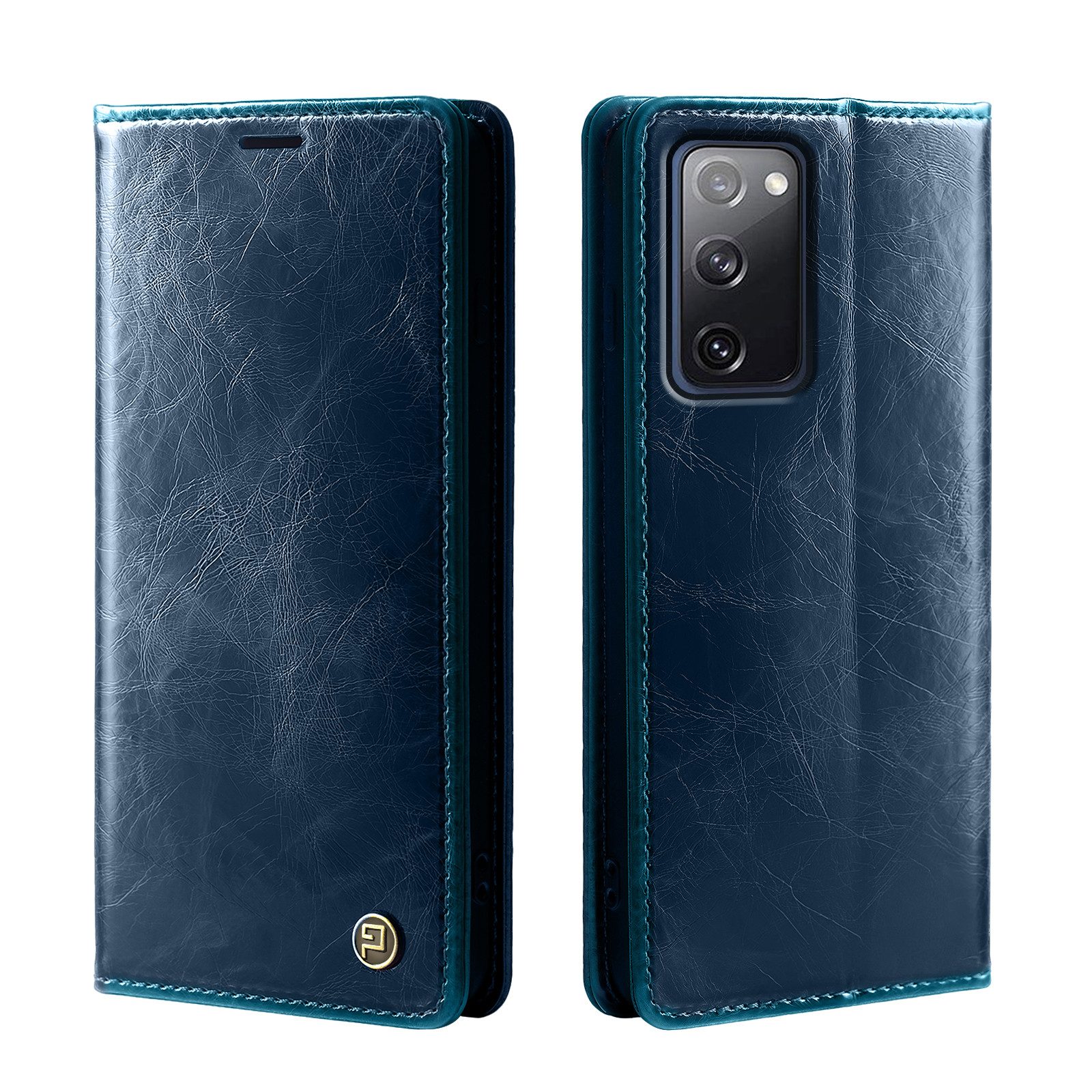 Tec-Expert Handyhülle Tasche Hülle für Samsung Galaxy S20 FE 6.5 Zoll, 6.5, Cover Klapphülle Case mit Kartenfach RFID Schutz aufstellbar