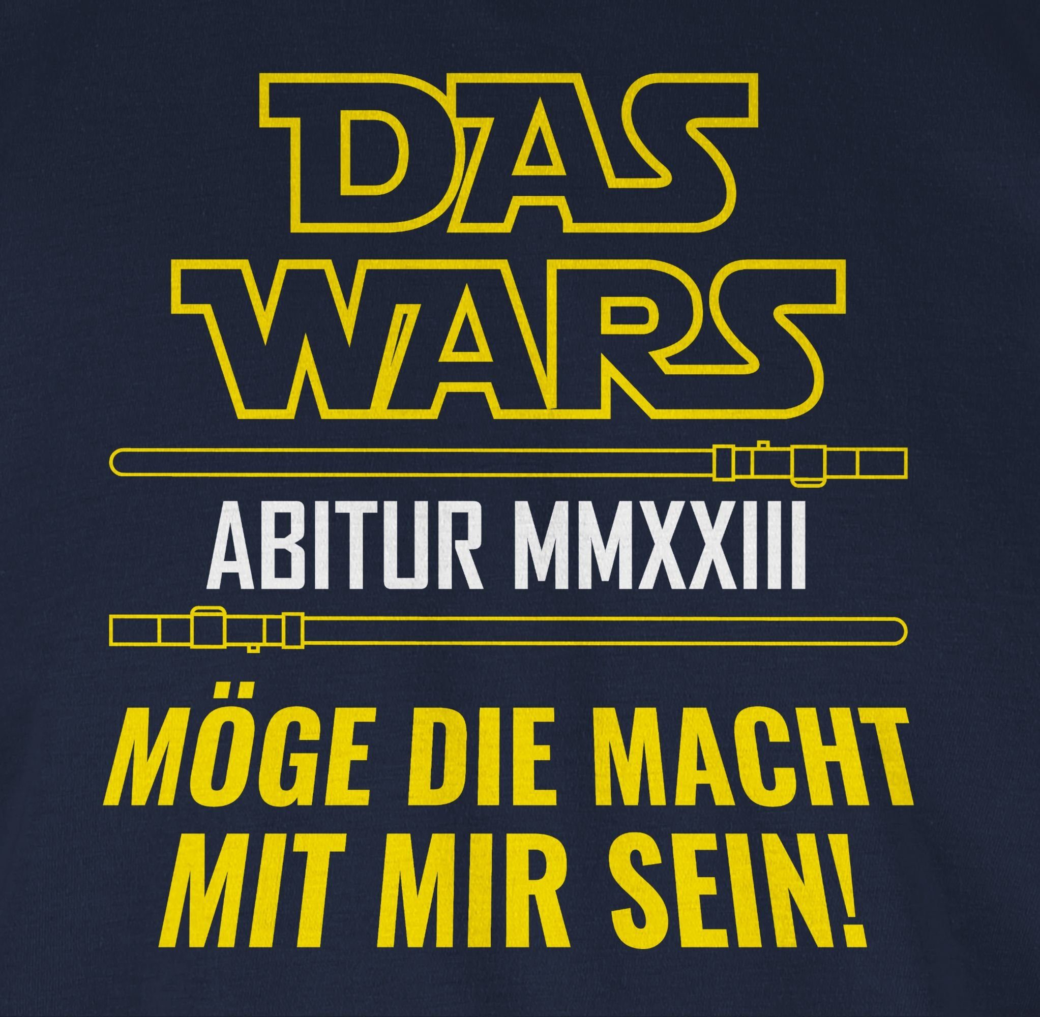 Navy Wars Blau Shirtracer Abschluss 02 2023 & Abi 2024 Abitur T-Shirt Geschenk Das