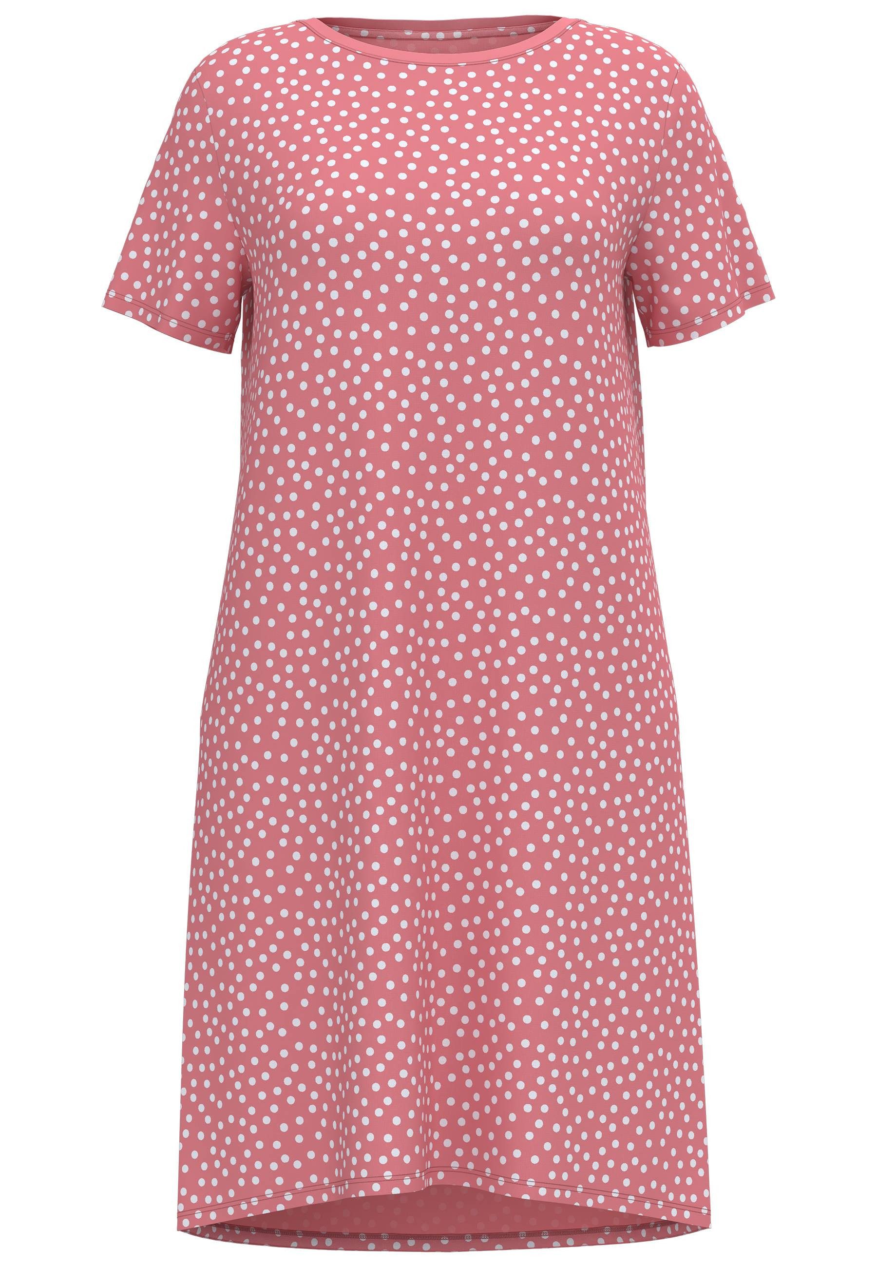 GÖTZBURG Nachthemd Galway Rundhalsausschnitt, gepunktet, Kurzarm, Baumwolle günstig online kaufen