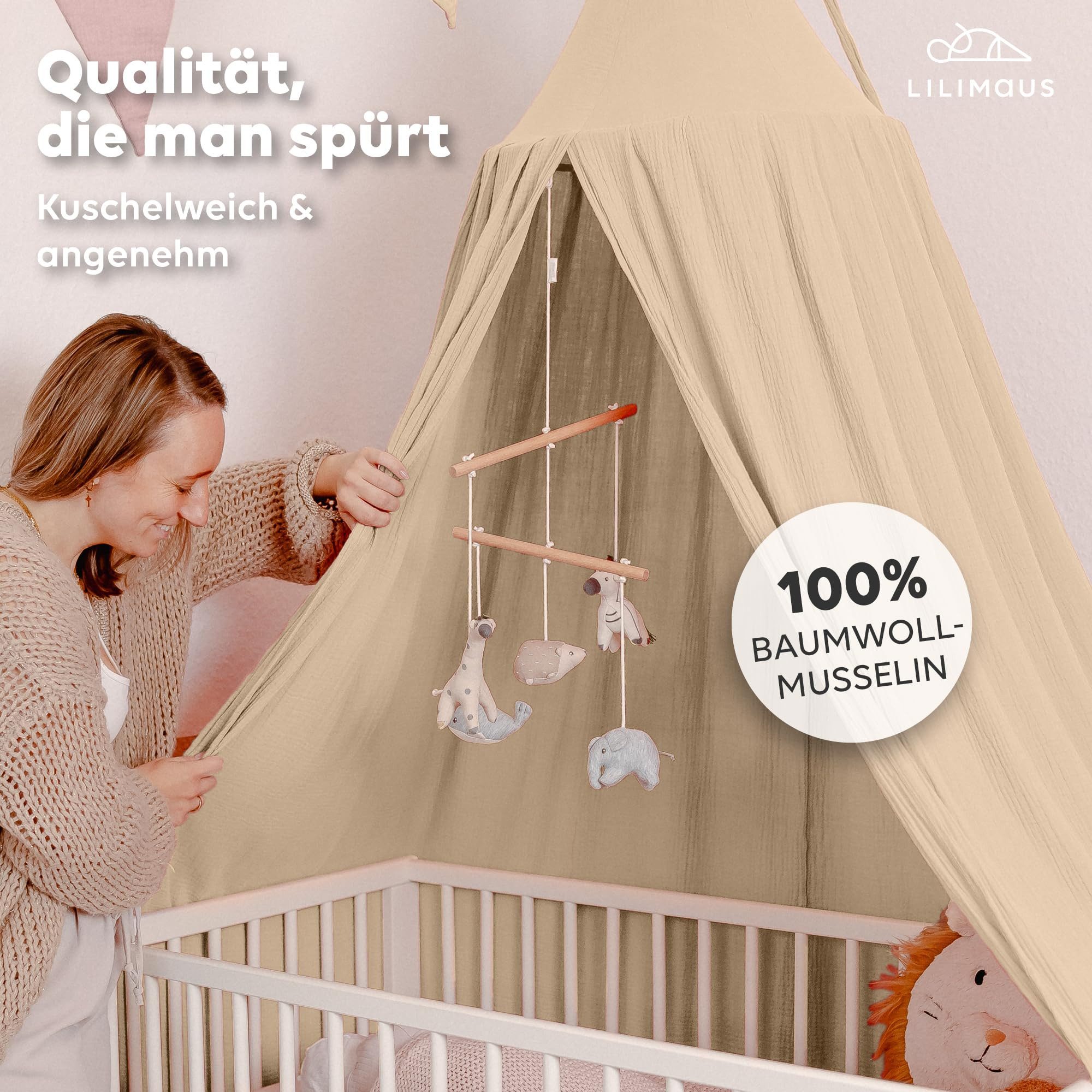lilimaus Betthimmel Hochwertiger Baldachin Betthimmel für Baby- und Kinderb günstig online kaufen