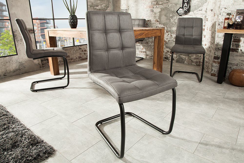 riess-ambiente Freischwinger MODENA vintage grau / günstig online kaufen
