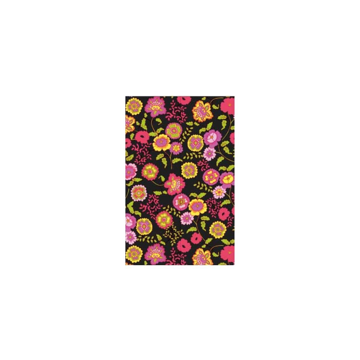 AS4HOME Möbelfolie Möbelfolie Fleur black Blumen - 45 cm x 200 cm, Muster: Blumenmuster