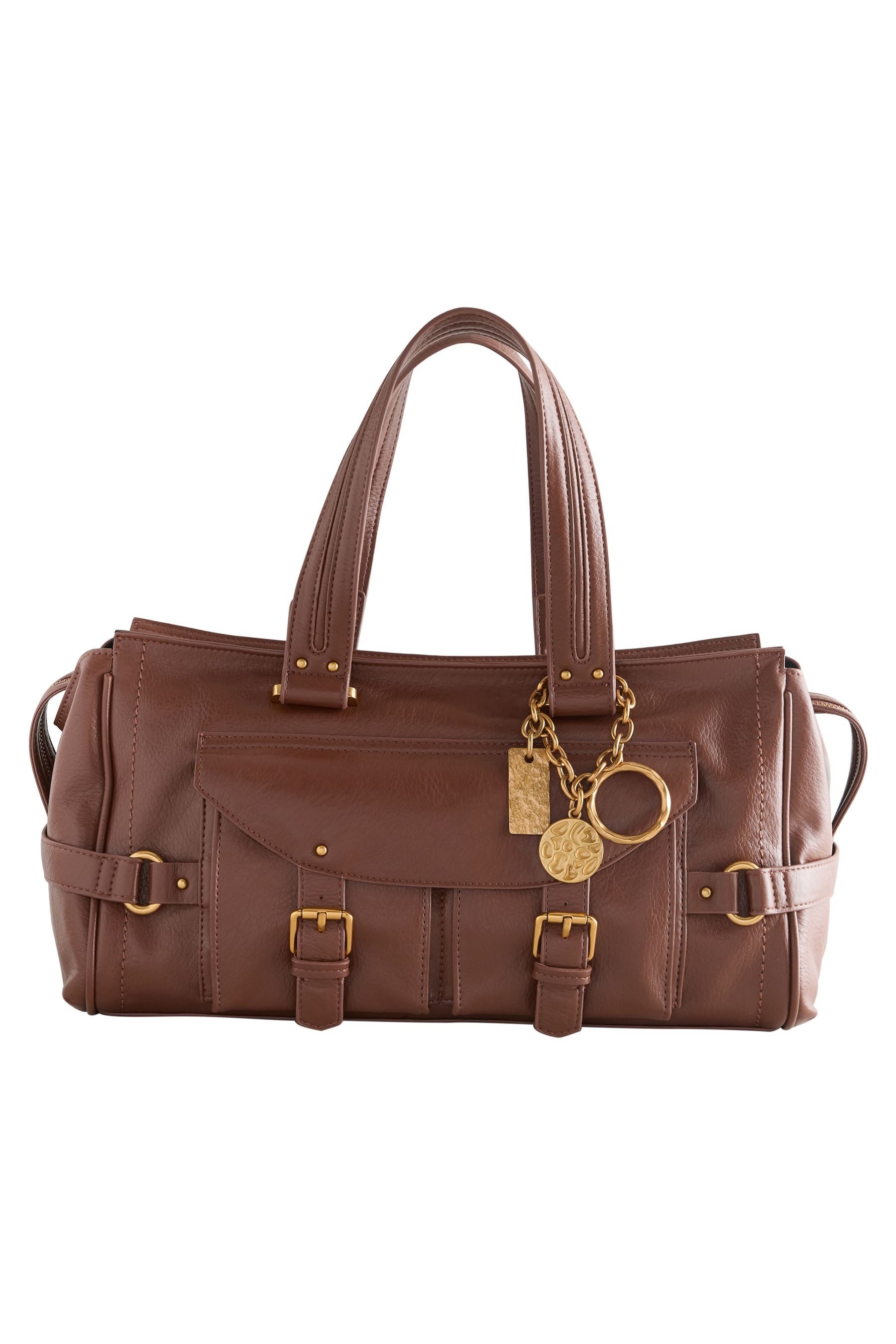 Next Handtasche Tragetasche mit Schnalle und Anhänger (1-tlg)